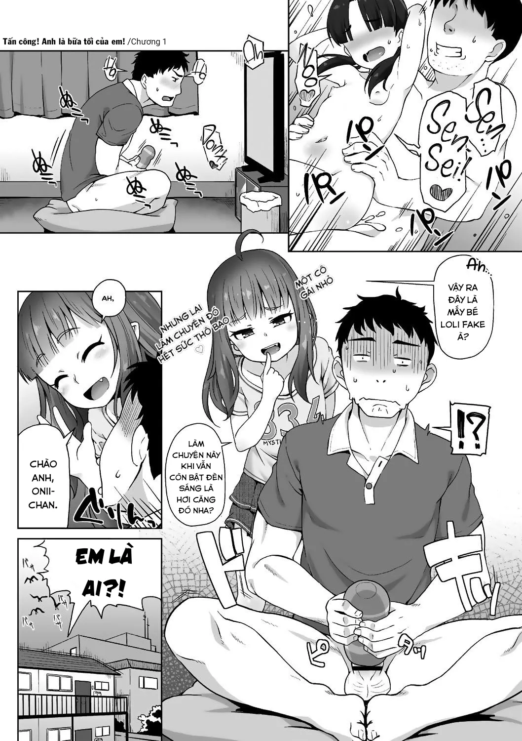 HentaiVN.net - Ảnh 3 - Tấn công! Anh là bữa tối của em! [Totsugeki! Anata ga Bangohan; Attack! You're for dinner!] - Chap 1