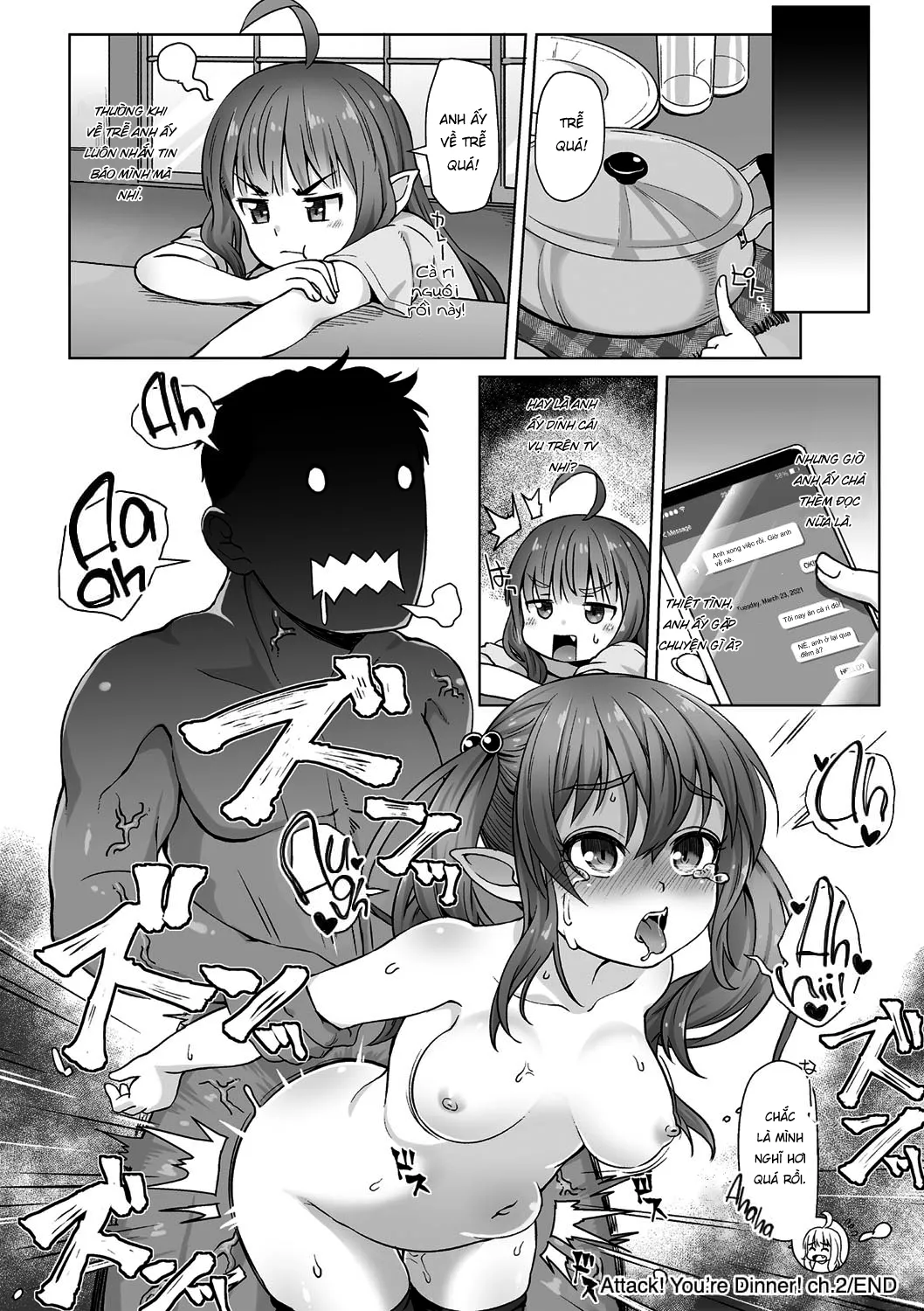 HentaiVN.net - Ảnh 22 - Tấn công! Anh là bữa tối của em! [Totsugeki! Anata ga Bangohan; Attack! You're for dinner!] - Chap 2