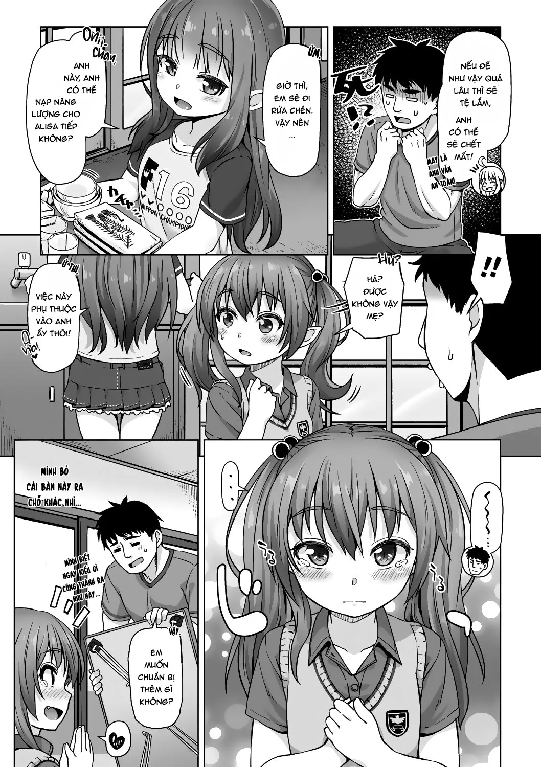HentaiVN.net - Ảnh 7 - Tấn công! Anh là bữa tối của em! [Totsugeki! Anata ga Bangohan; Attack! You're for dinner!] - Chap 4