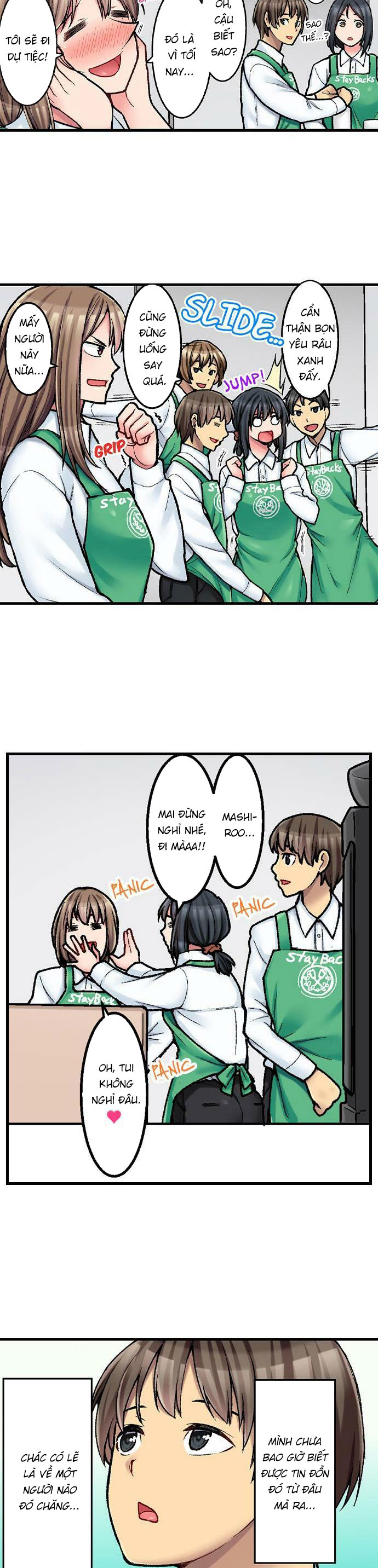 HentaiVN.net - Ảnh 3 - Món đặc biệt trong thực đơn quán Cà phê là Làm tình? [THE COFFEE SHOP'S SECRET MENU ITEM IS SEX?!] - Chap 8: Tiếp quản từ thớt cũ nè!