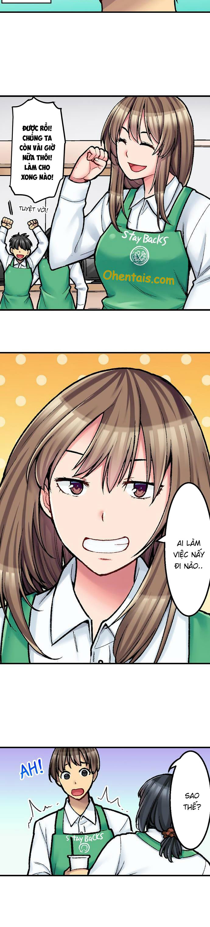HentaiVN.net - Ảnh 4 - Món đặc biệt trong thực đơn quán Cà phê là Làm tình? [THE COFFEE SHOP'S SECRET MENU ITEM IS SEX?!] - Chap 8: Tiếp quản từ thớt cũ nè!