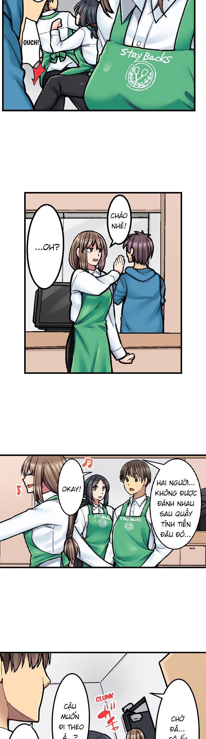 HentaiVN.net - Ảnh 9 - Món đặc biệt trong thực đơn quán Cà phê là Làm tình? [THE COFFEE SHOP'S SECRET MENU ITEM IS SEX?!] - Chap 8: Tiếp quản từ thớt cũ nè!