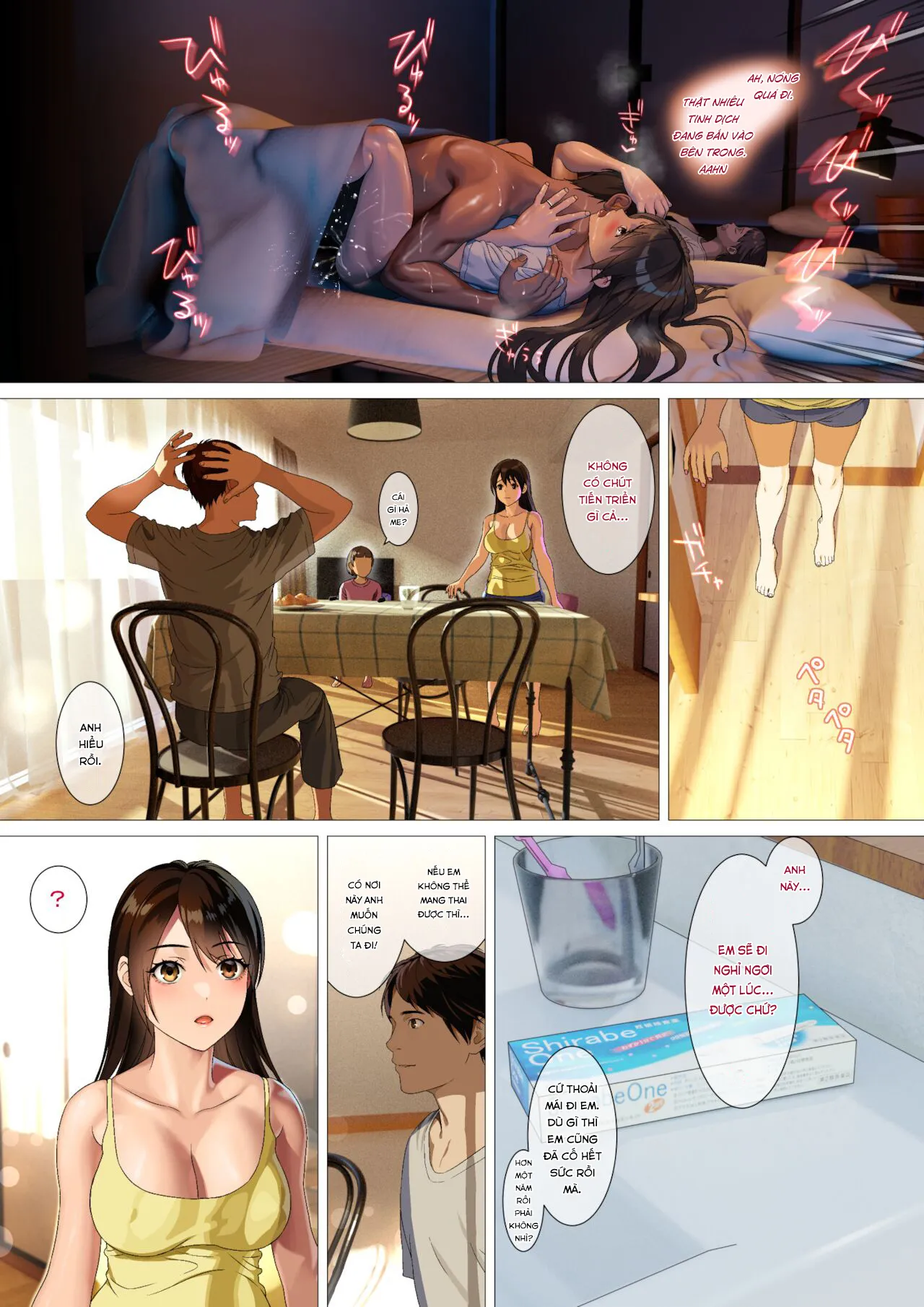 HentaiVN.net - Ảnh 7 - Chuyện đôi vợ chồng trẻ [Kikonsha no Seikatsu wa Saikou Desu] - Oneshot