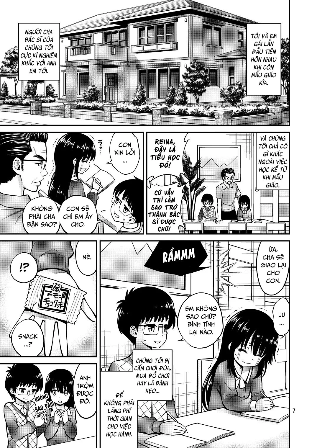 HentaiVN.net - Ảnh 4 - Kissing in the House with Little Sister [Imouto To Uchi Kiss] - Oneshot