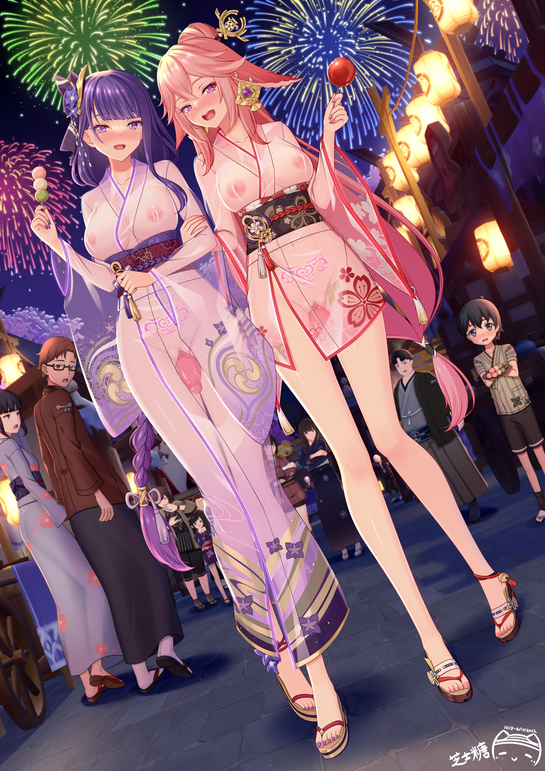 HentaiVN.net - Ảnh 12 - Lễ hội Mùa hè đáng nhớ của Ei-sama~ - Bonus thêm ảnh
