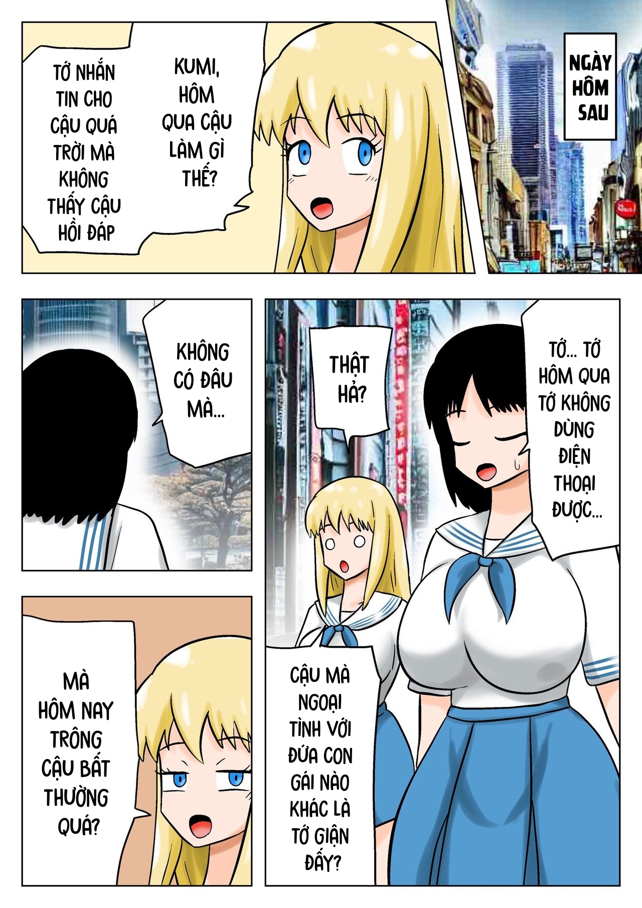 HentaiVN.net - Ảnh 19 - Hạ gục cặp đôi bách hợp ngực khủng! - Oneshot