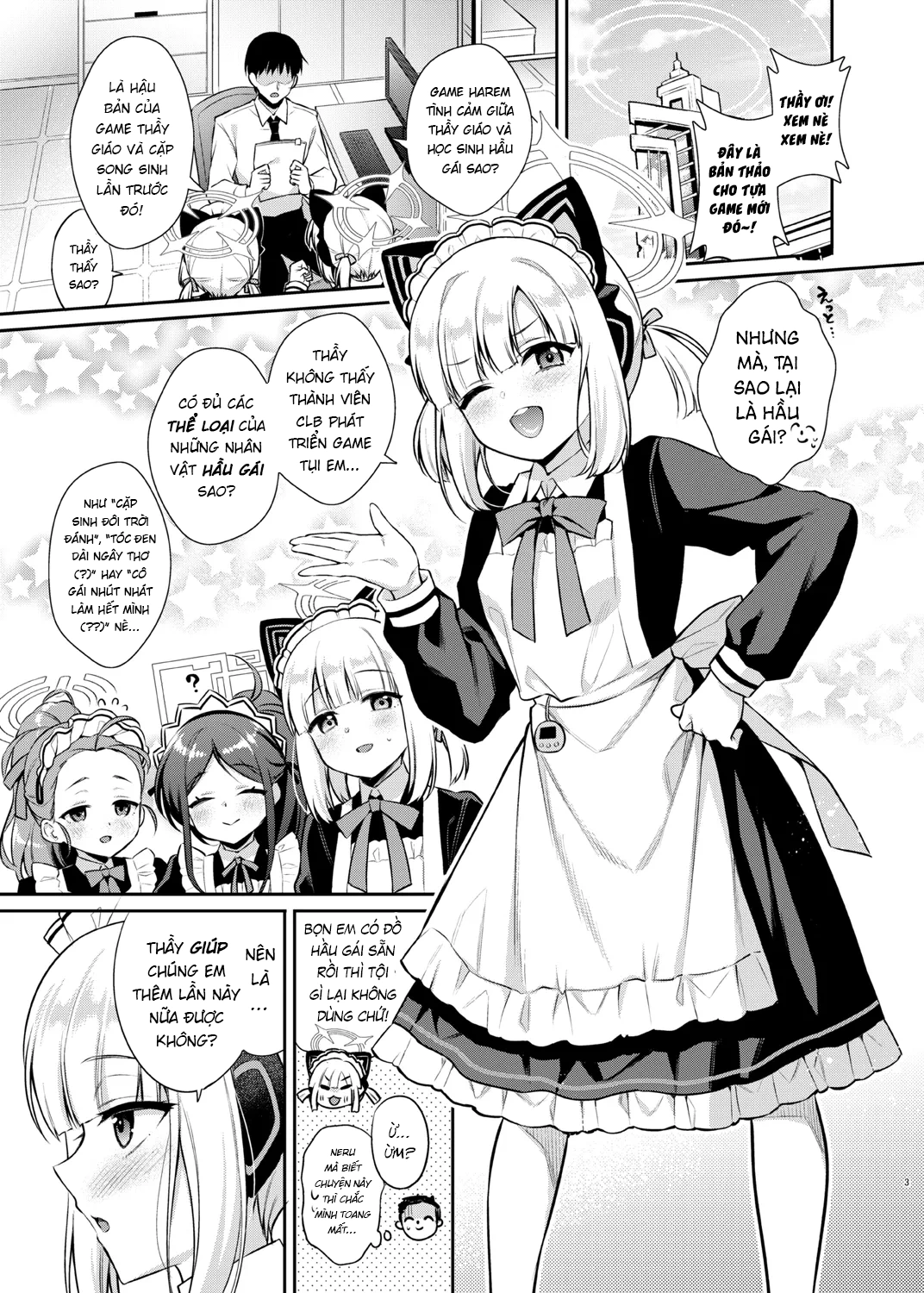 HentaiVN.net - Ảnh 4 - Game chinh phục sensei ♡ Maid Harem Edition - oneshot khô dái 1 cân 4
