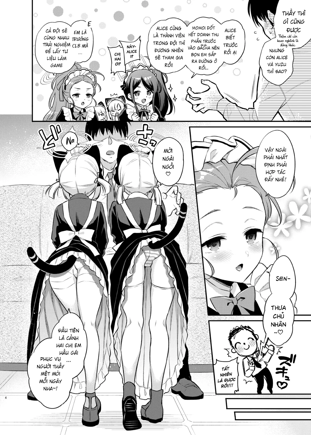 HentaiVN.net - Ảnh 5 - Game chinh phục sensei ♡ Maid Harem Edition - oneshot khô dái 1 cân 4