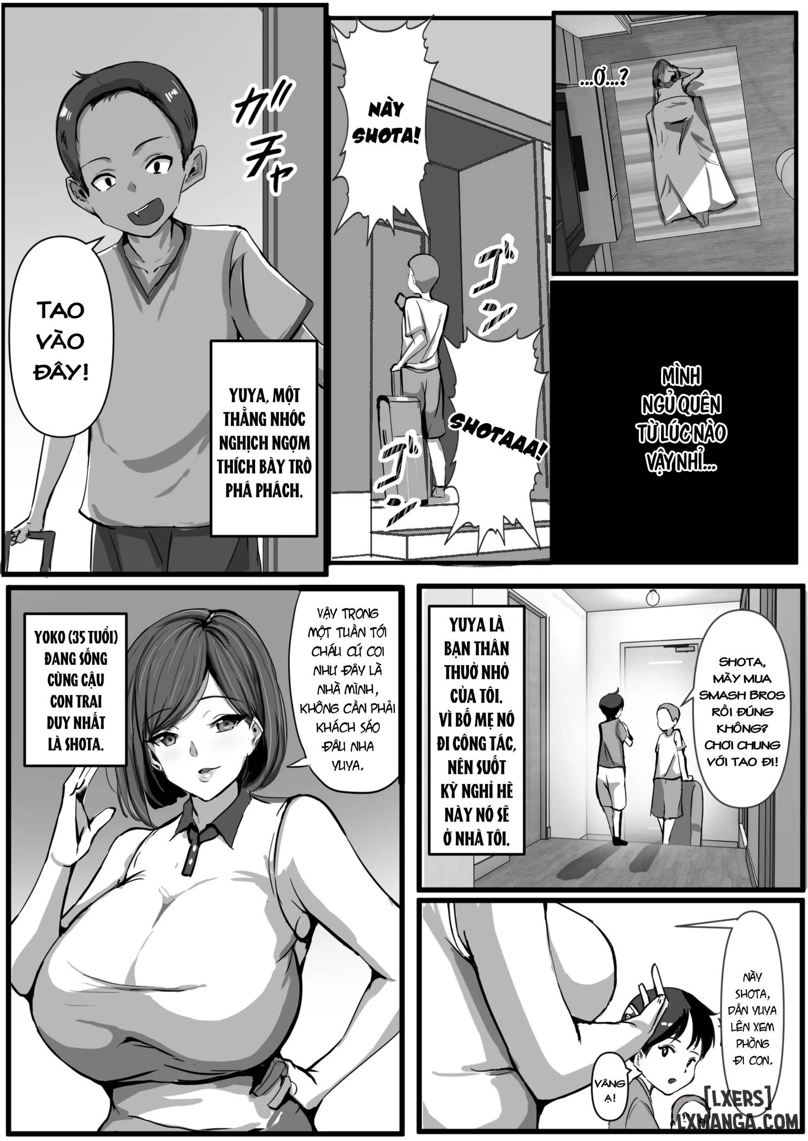 HentaiVN.net - Ảnh 4 - Haha wa Tomo ni Dakareru - Oneshot