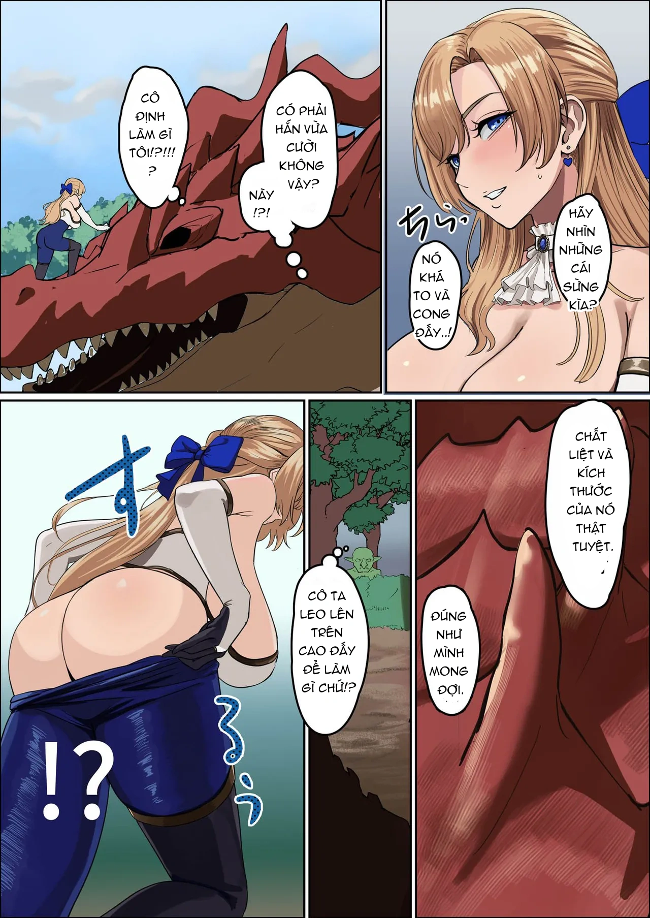 HentaiVN.net - Ảnh 16 - Một nữ kỵ sĩ ngực khủng như ta mà phải chung đội với đám quái vật tép riu này sao!? Đùa kiểu gì thế hả??? - chap 1 : khơi đầu vui vẻ