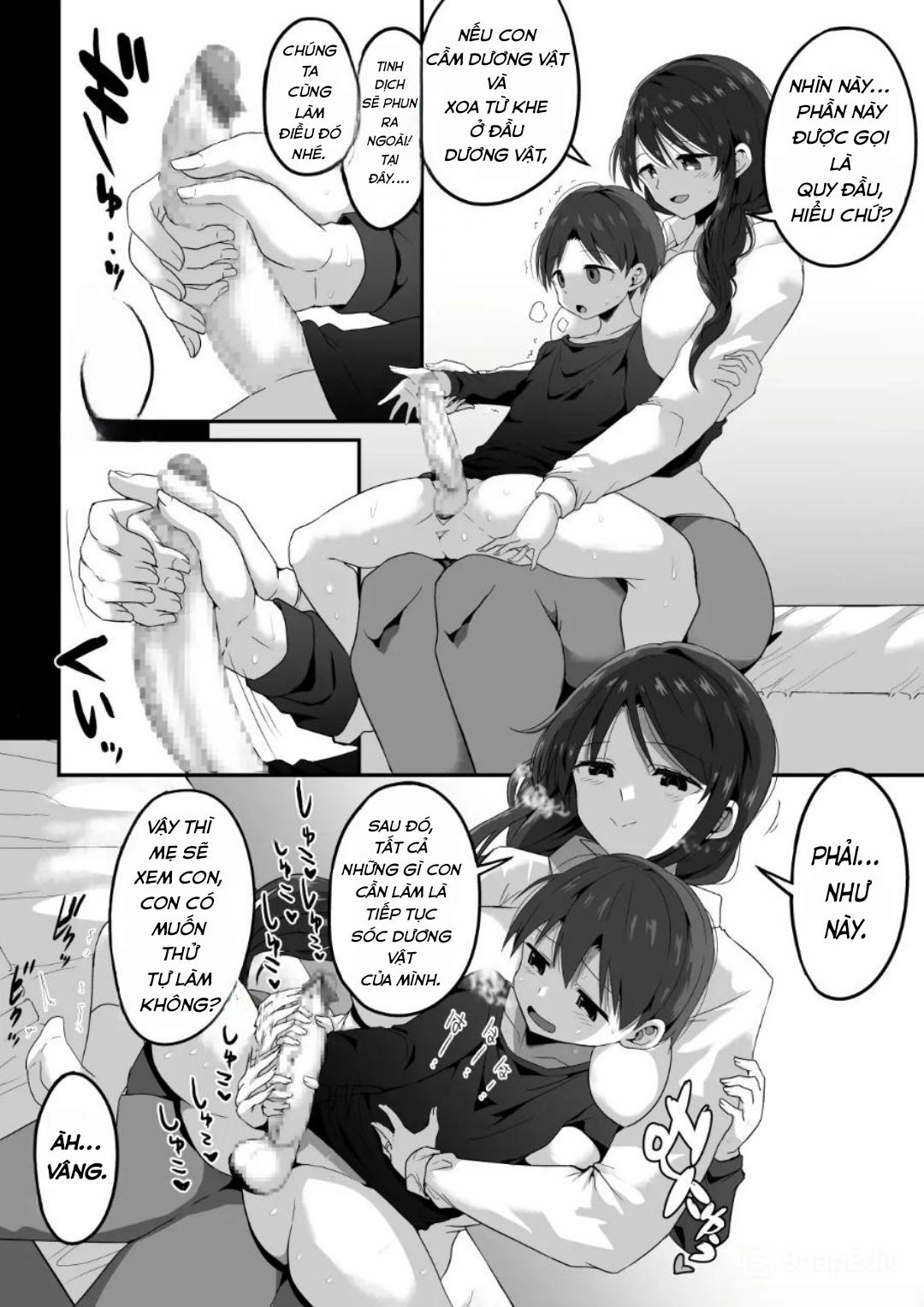 HentaiVN.net - Ảnh 11 - Nếu bạn bị cương dương vì mẹ hãy để bà ấy xử lý - chap 1