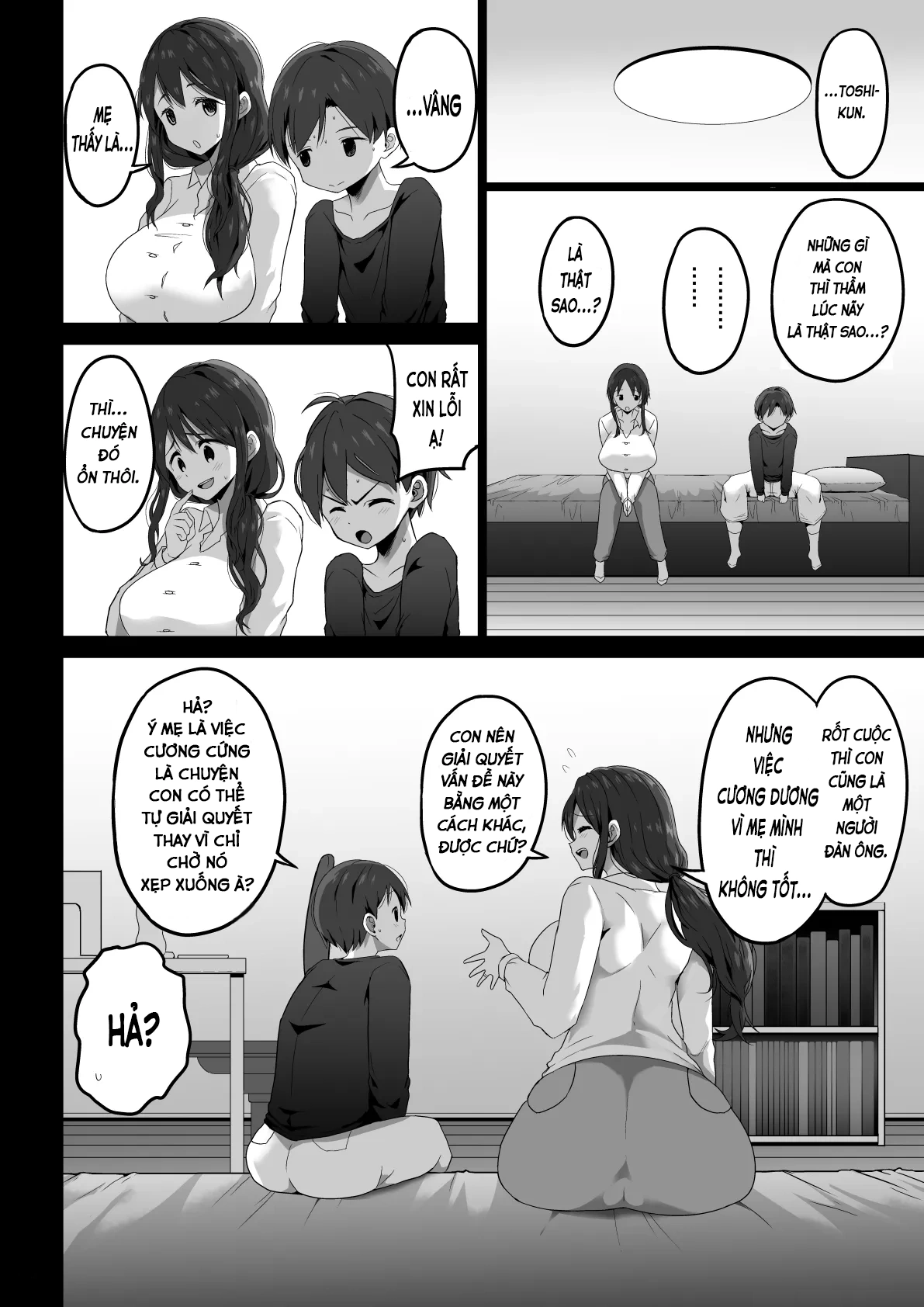 HentaiVN.net - Ảnh 5 - Nếu bạn bị cương dương vì mẹ hãy để bà ấy xử lý - chap 1