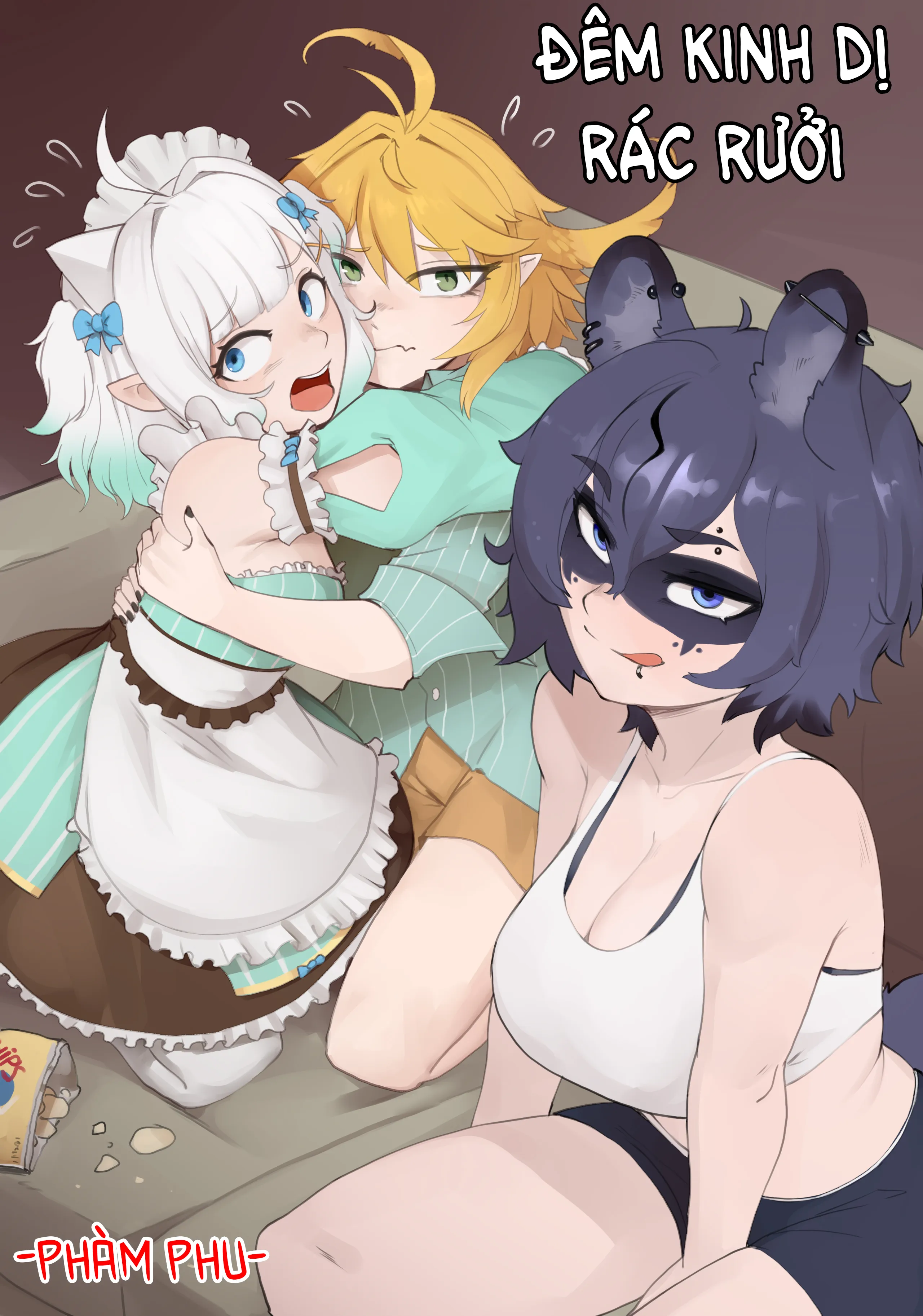 HentaiVN.net - Ảnh 3 - Đêm Kinh Dị Rác Rưởi - Oneshot