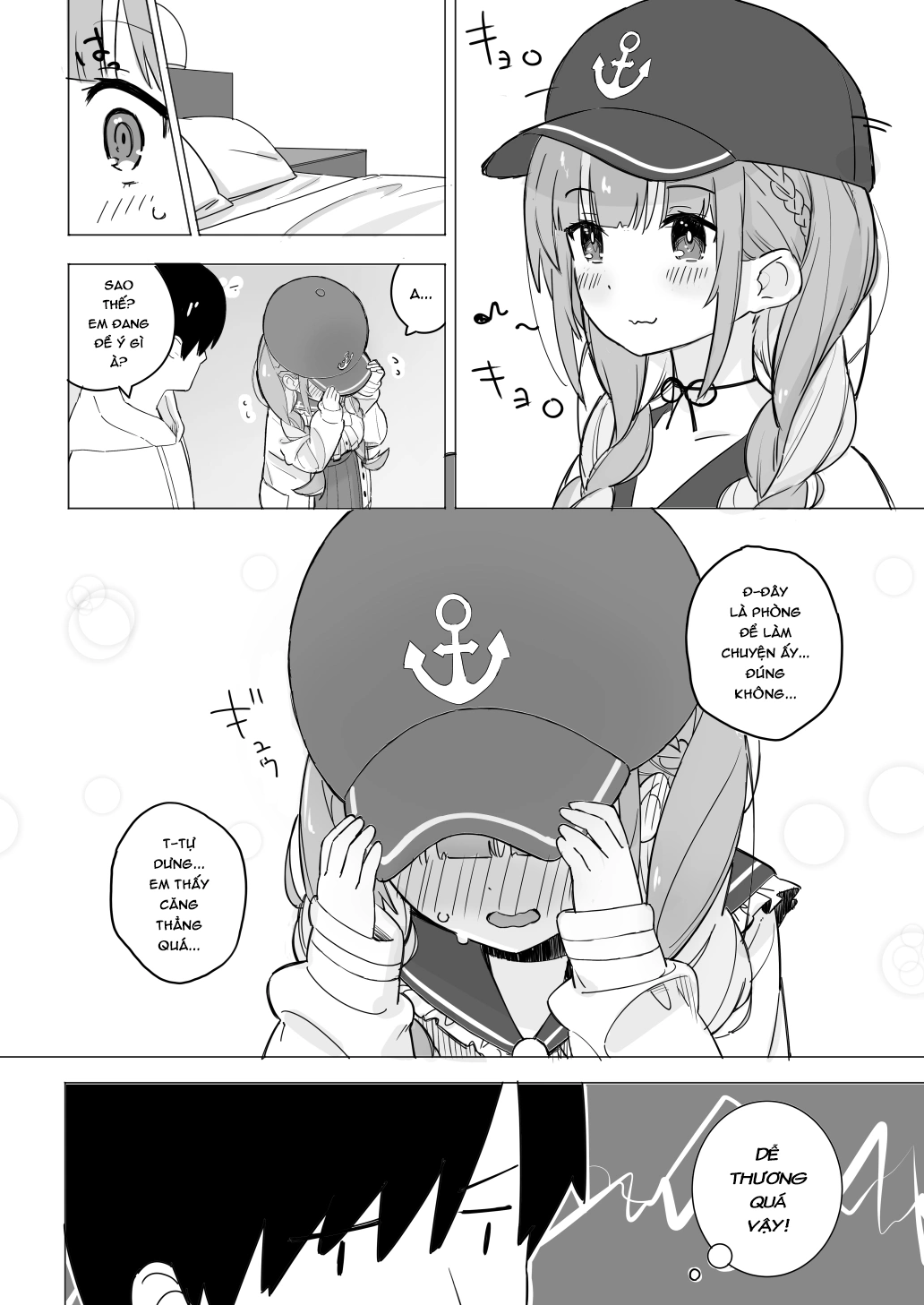 HentaiVN.net - Ảnh 3 - Tổng hợp Oneshot (Hololive) của Ura Kaizokudan - Lần đầu Aqua đi khách sạn tình yêu