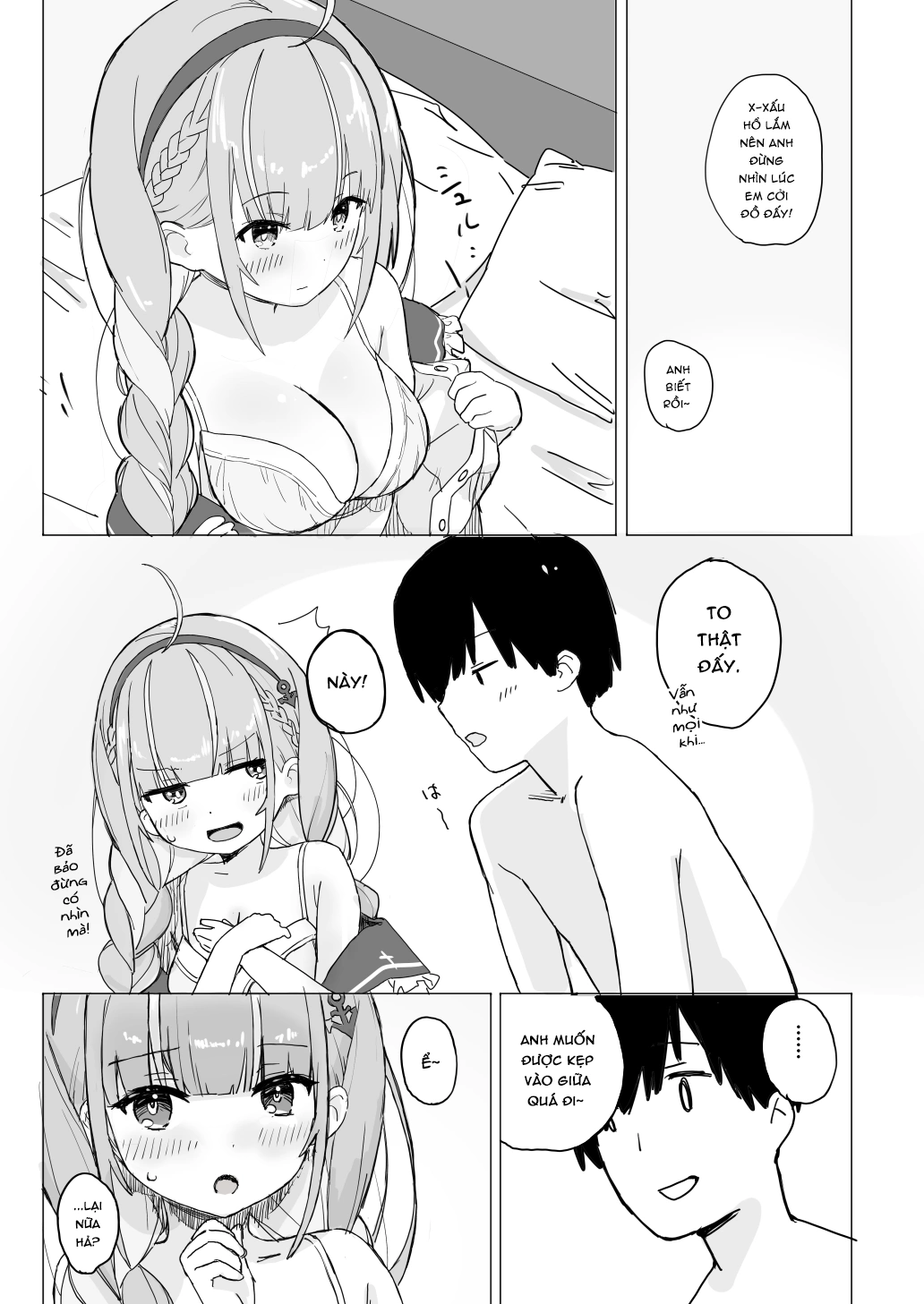 HentaiVN.net - Ảnh 4 - Tổng hợp Oneshot (Hololive) của Ura Kaizokudan - Lần đầu Aqua đi khách sạn tình yêu