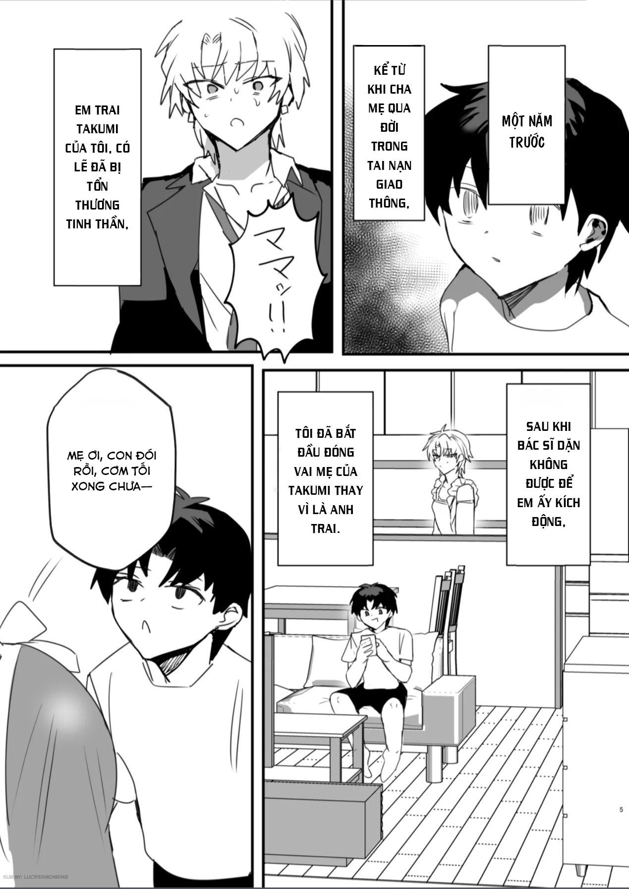 HentaiVN.net - Ảnh 4 - Yankee boy becomes mother of younger brother. And then she falls in love! - Oneshot