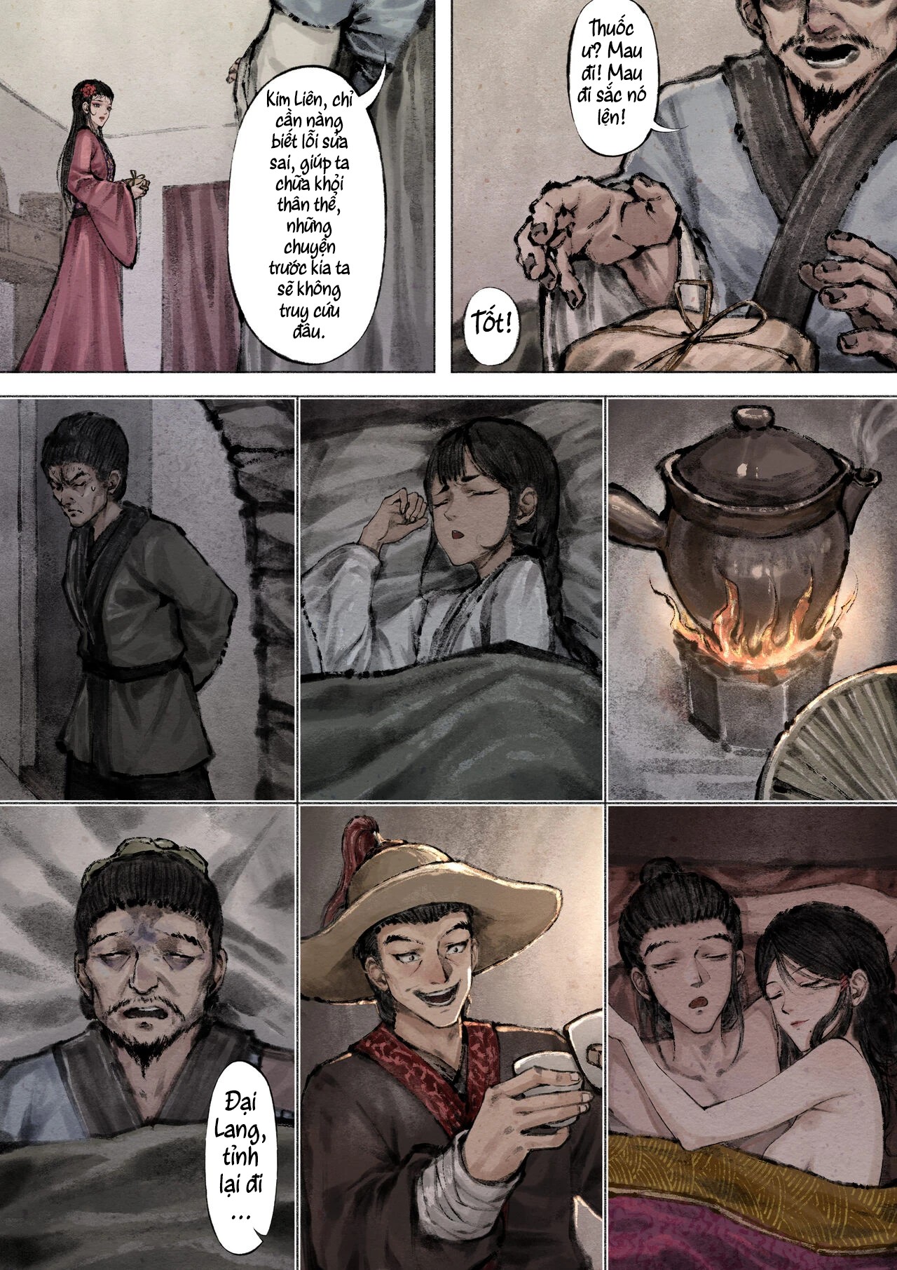 HentaiVN.net - Ảnh 18 - Kim bình mai (tiếp) - Chương 10 ( Bắt gian - Mộng )