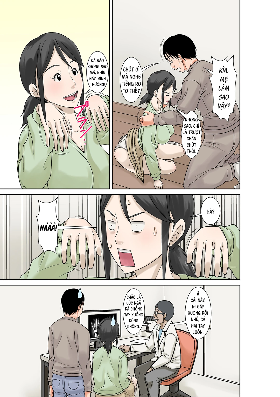 HentaiVN.net - Ảnh 6 - Okaasan ga Kossetsushita no de Musuko no Ore ga Kaigosuru - Oneshot