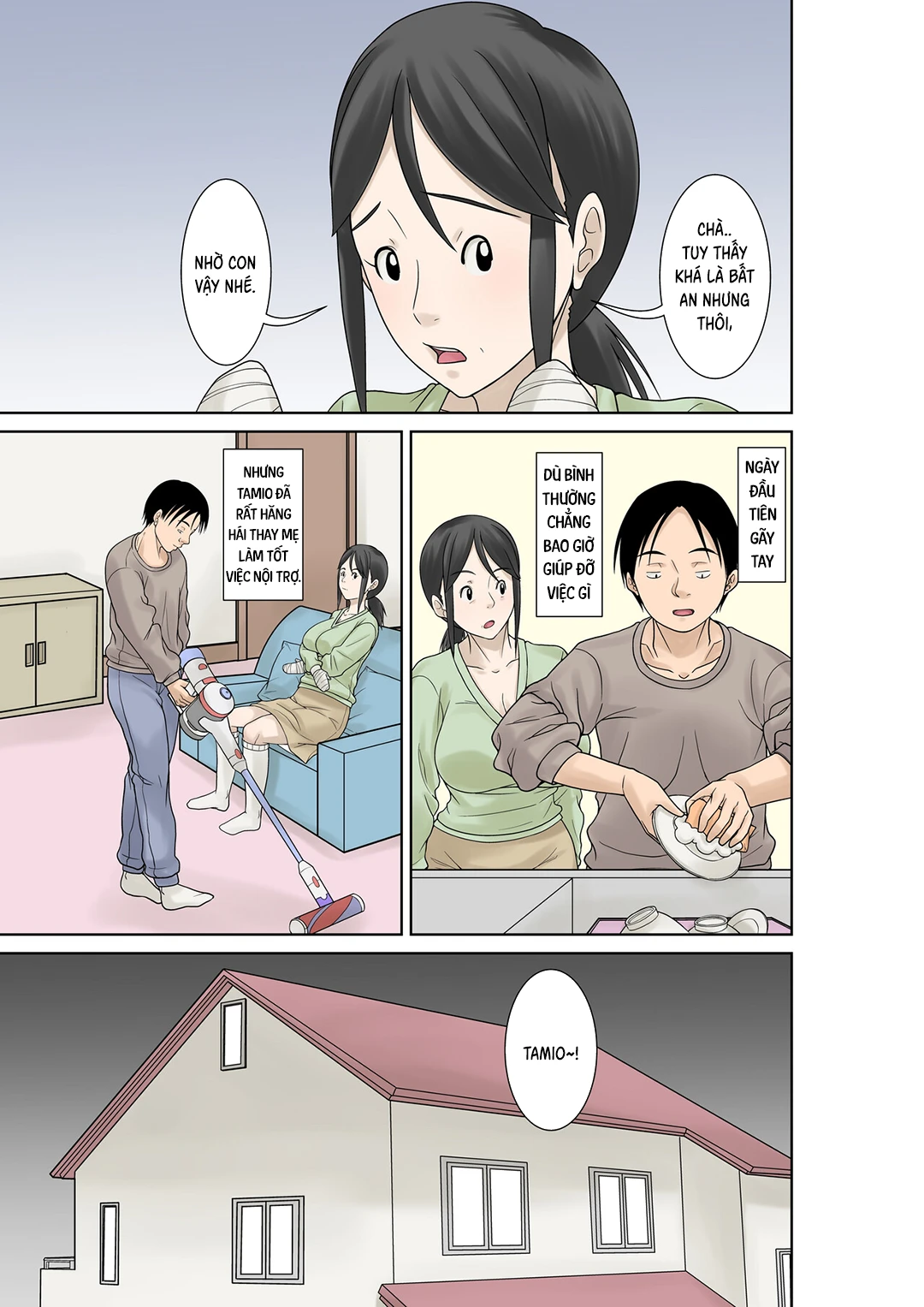 HentaiVN.net - Ảnh 8 - Okaasan ga Kossetsushita no de Musuko no Ore ga Kaigosuru - Oneshot