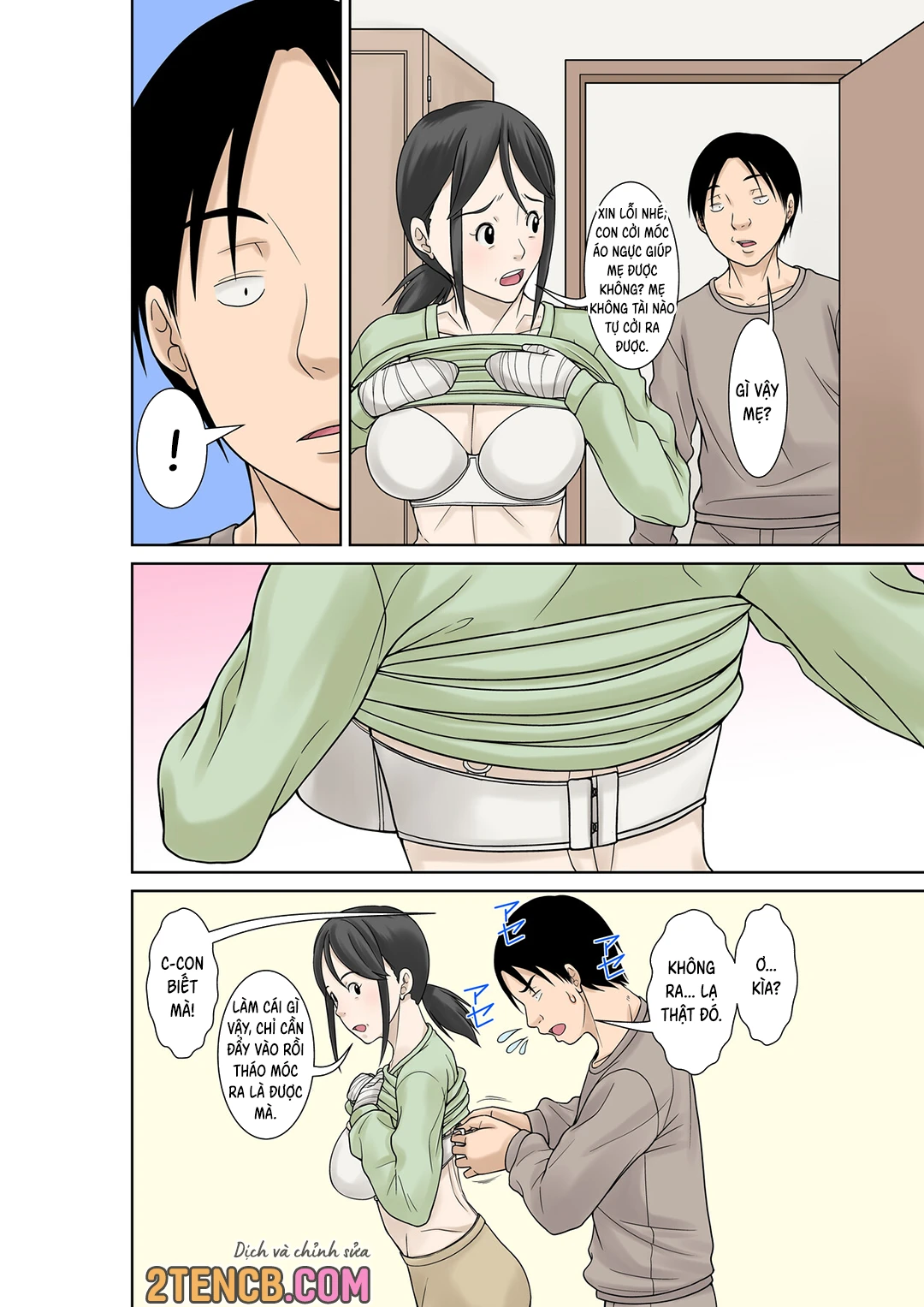 HentaiVN.net - Ảnh 9 - Okaasan ga Kossetsushita no de Musuko no Ore ga Kaigosuru - Oneshot