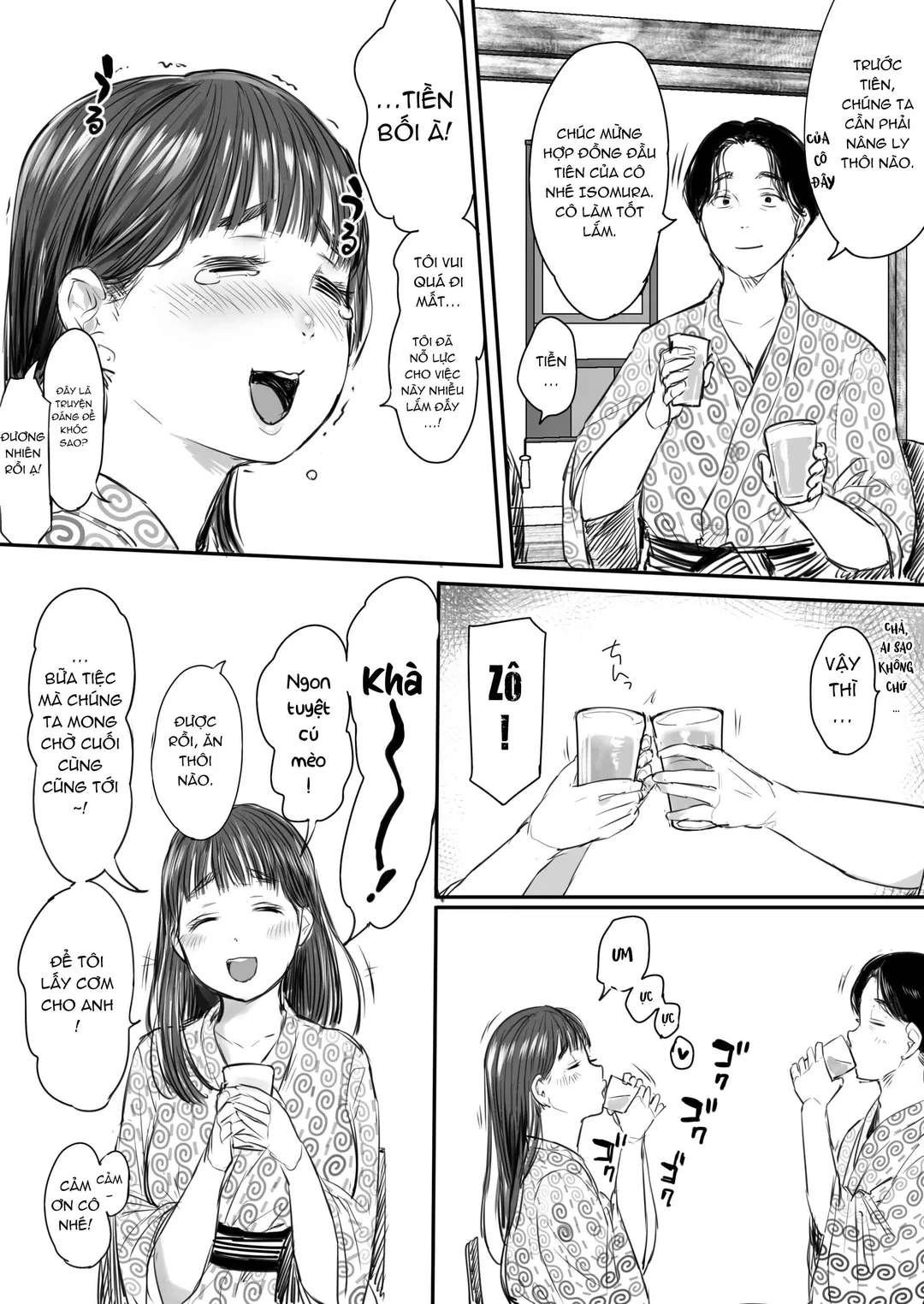 HentaiVN.net - Ảnh 14 - Shucchou, Kouhai to Aibeya. Yukishi Nure Hada ni Shiboritsukusareta Yoru - Chương 1