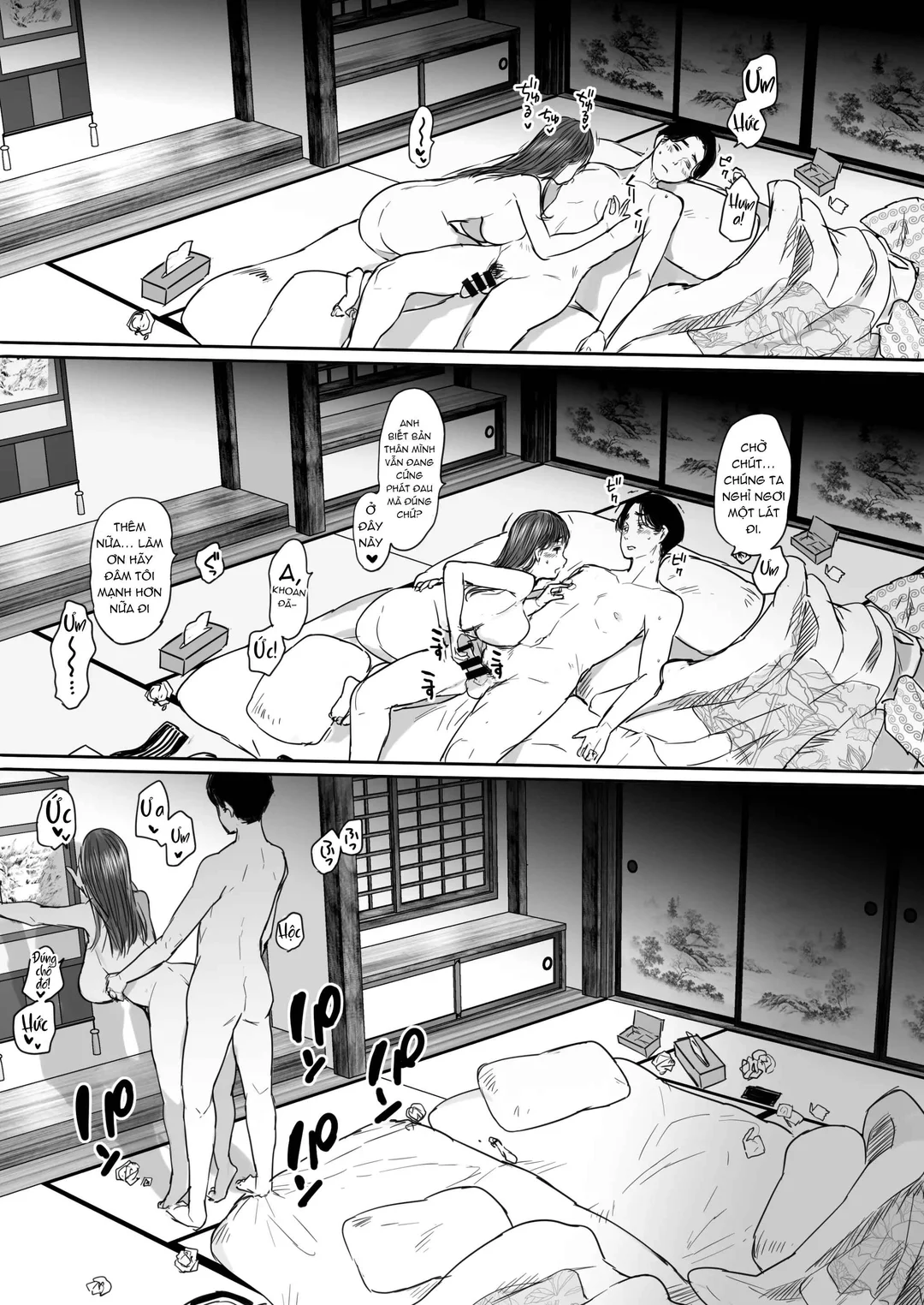HentaiVN.net - Ảnh 61 - Shucchou, Kouhai to Aibeya. Yukishi Nure Hada ni Shiboritsukusareta Yoru - Chương 1