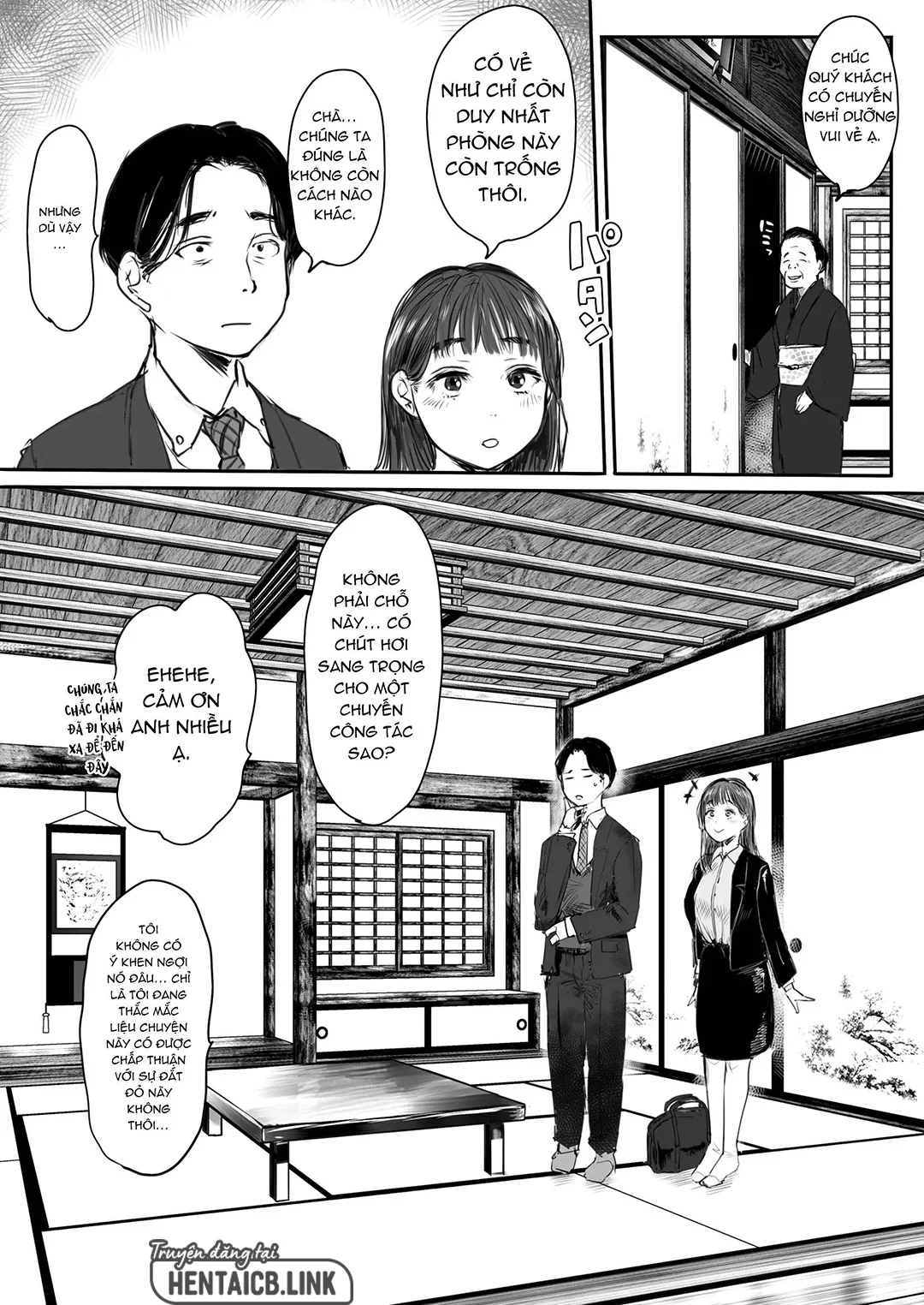 HentaiVN.net - Ảnh 9 - Shucchou, Kouhai to Aibeya. Yukishi Nure Hada ni Shiboritsukusareta Yoru - Chương 1