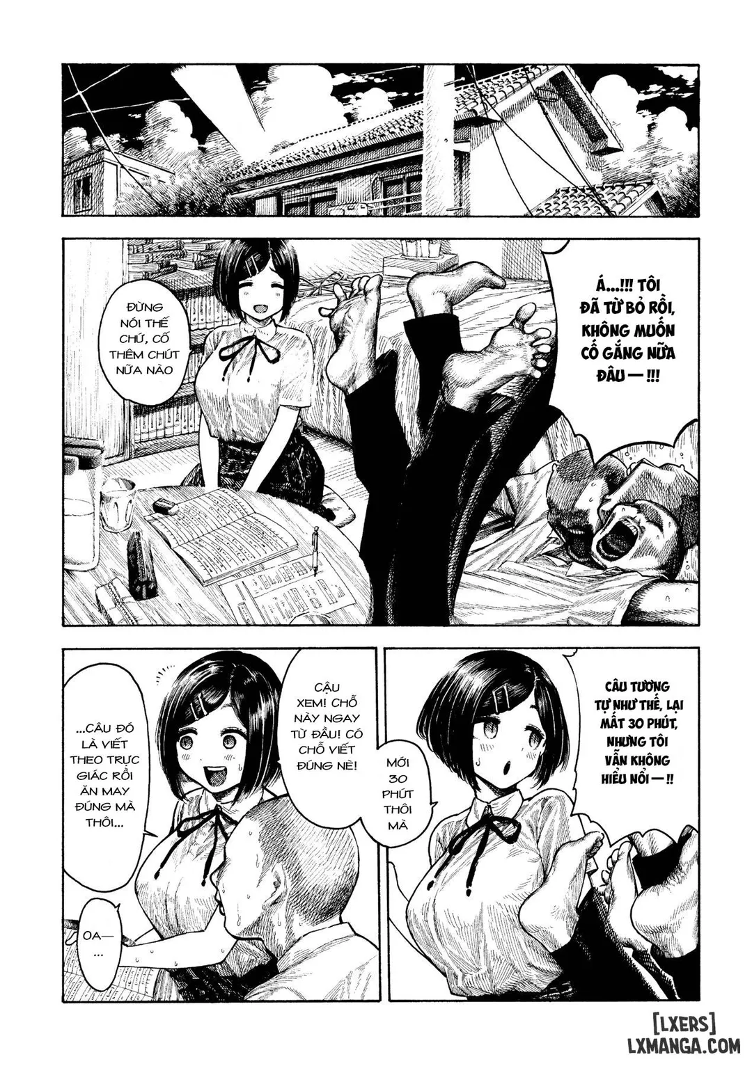 HentaiVN.net - Ảnh 4 - Manatsu-chan no Benkyoukai - Oneshot