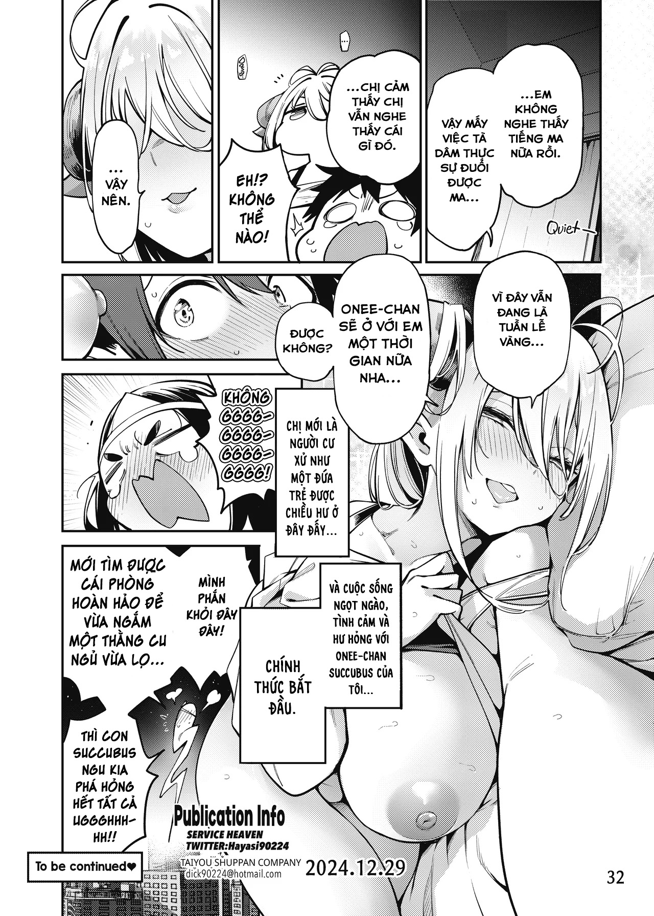 HentaiVN.net - Ảnh 34 - Ngày tháng ngọt ngào bên chị gái Succubus hàng xóm quyến rũ - oneshot