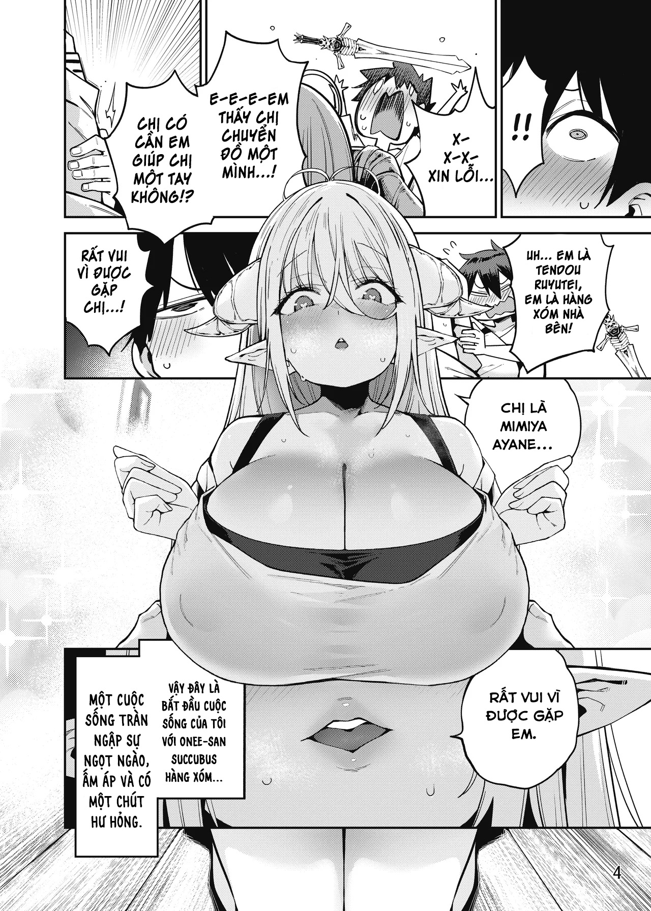 HentaiVN.net - Ảnh 6 - Ngày tháng ngọt ngào bên chị gái Succubus hàng xóm quyến rũ - oneshot