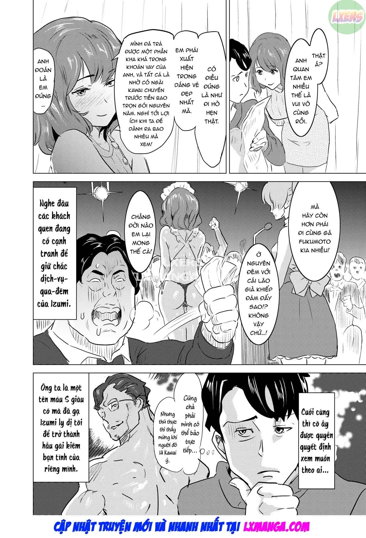HentaiVN.net - Ảnh 8 - Tôi bắt vợ làm việc tại nhà thổ - Chap 3 - Sadistic Customer Kawai
