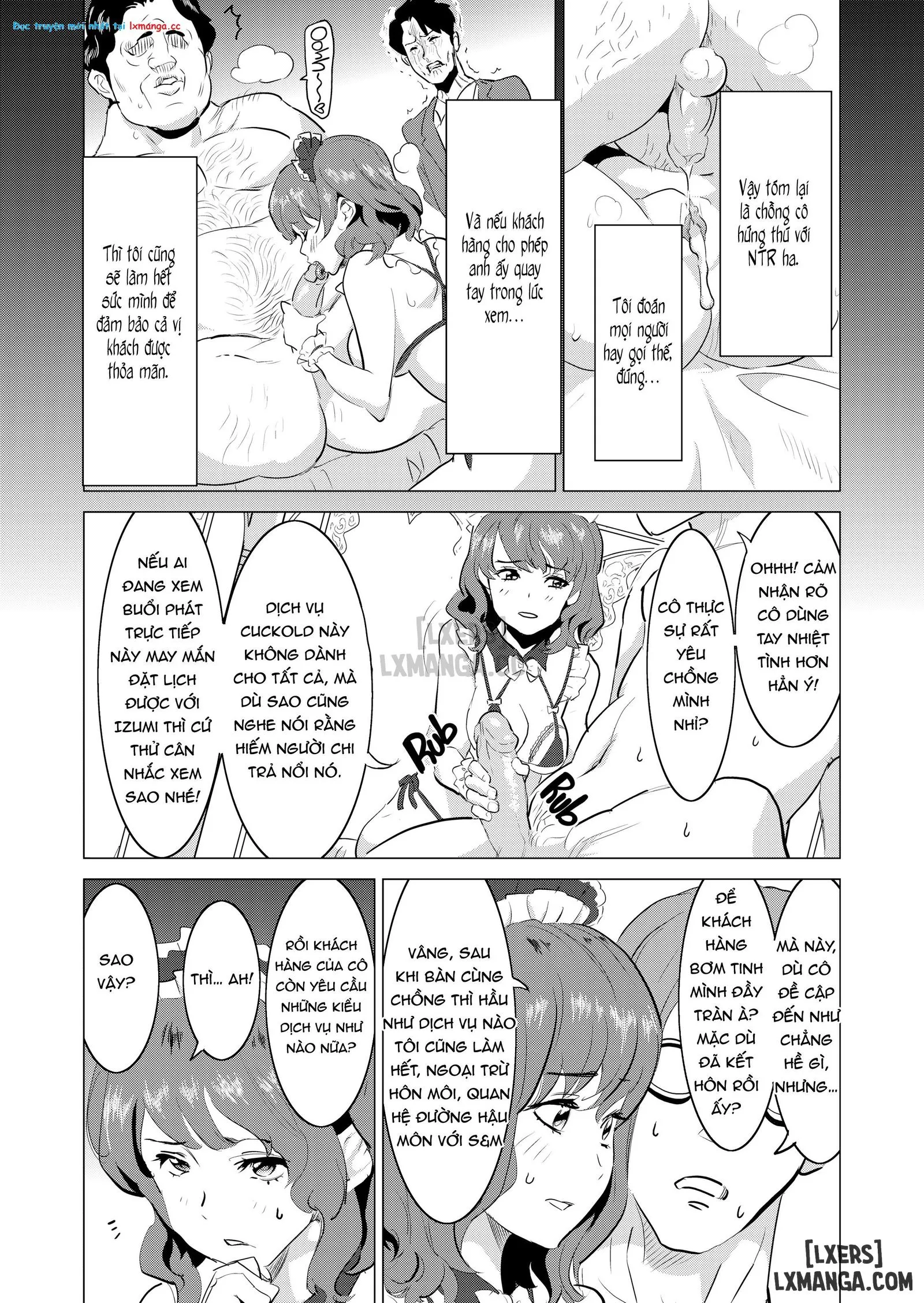 HentaiVN.net - Ảnh 12 - Tôi bắt vợ làm việc tại nhà thổ - Special Chapter: Cucking on Cam