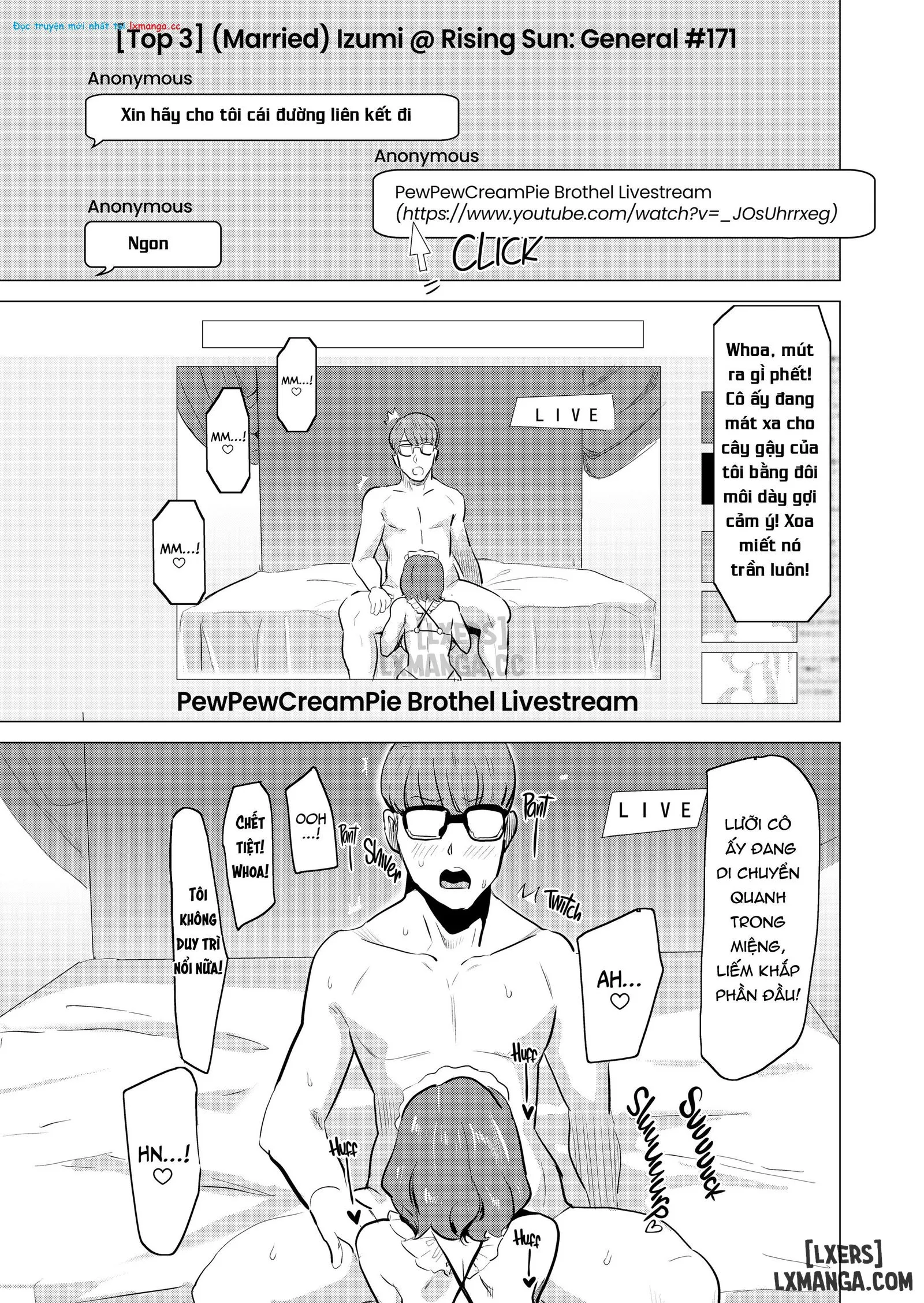 HentaiVN.net - Ảnh 5 - Tôi bắt vợ làm việc tại nhà thổ - Special Chapter: Cucking on Cam