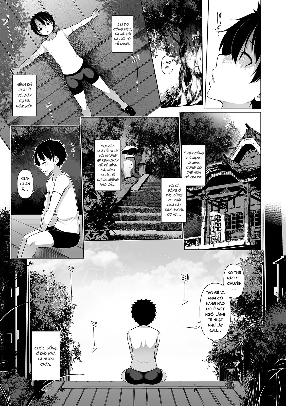 HentaiVN.net - Ảnh 8 - Inaka de! Ikkagetsu OneShota Seikatsu [One Month of One Shota Life in the Village!] - Chap 1