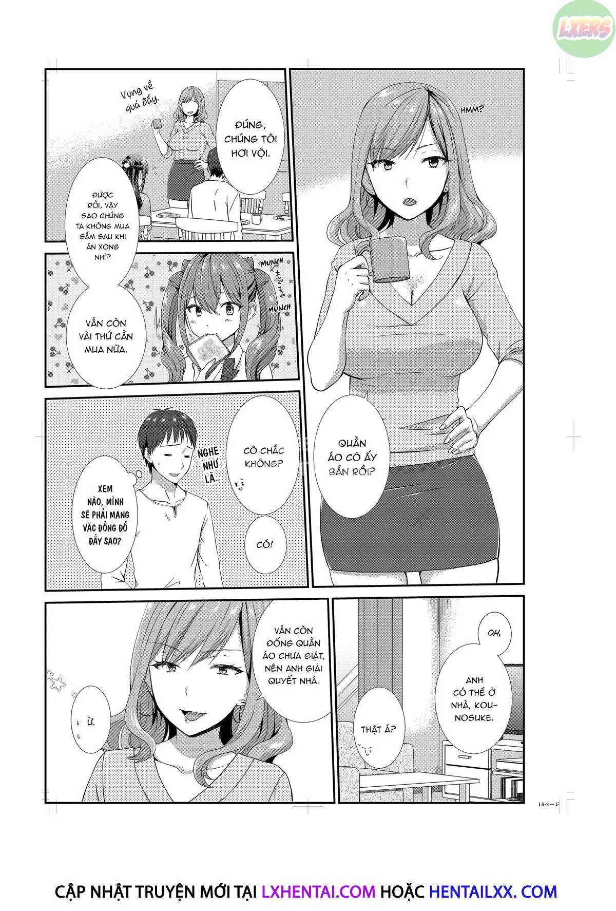 HentaiVN.net - Ảnh 4 - Sống Với Em Họ, Tôi Không Kiềm Chế Được [Living With My Sexy Cousin; Ecchi na Itoko to Doukyosei Katsu ~Muboubi na Karada ni Gaman Dekinee!!] - Chap 3