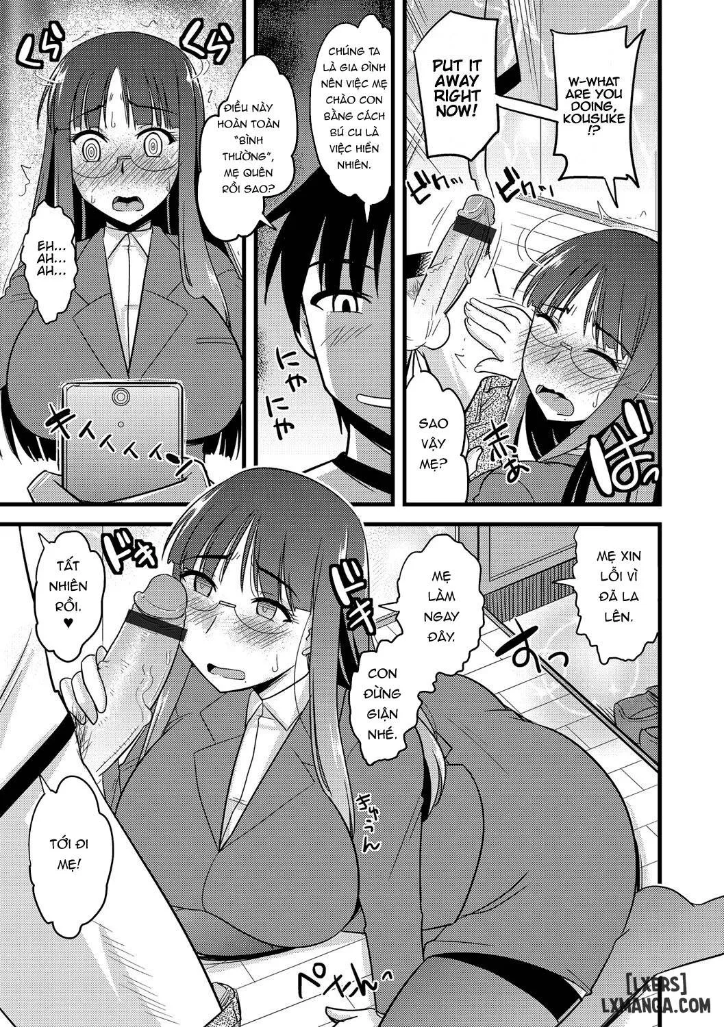 HentaiVN.net - Ảnh 9 - Ore to Kaa-san no Shiawase na Katei - Oneshot