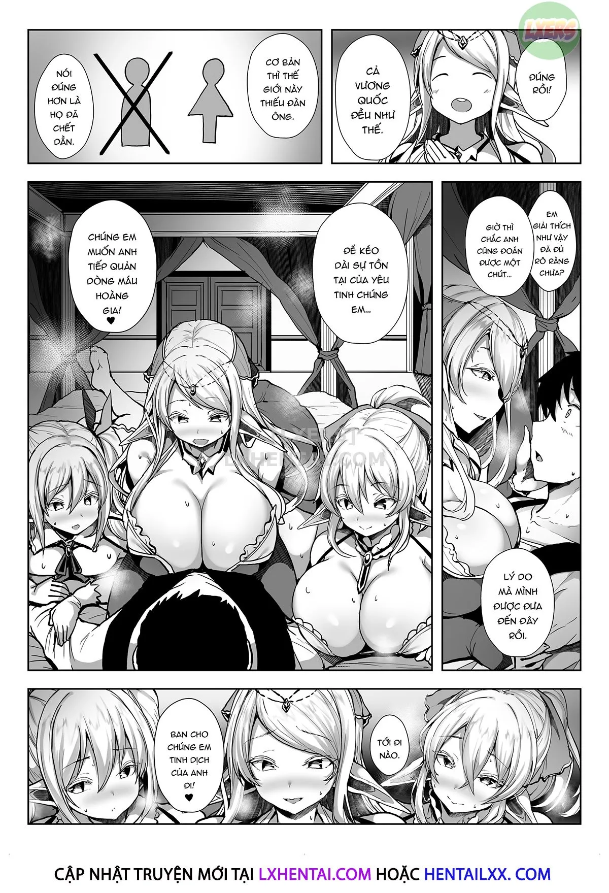HentaiVN.net - Ảnh 10 - Elf Harem - Oneshot