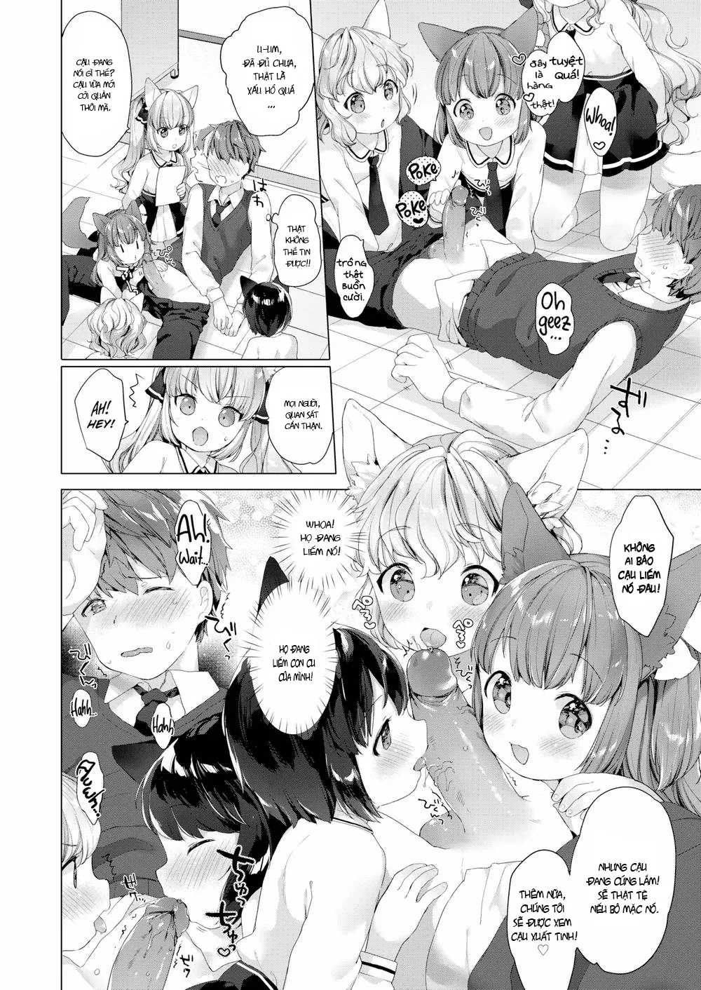 HentaiVN.net - Ảnh 11 - Lil’ Devil Academy Sex Ed Life (Trọn Bộ) - Chap 1