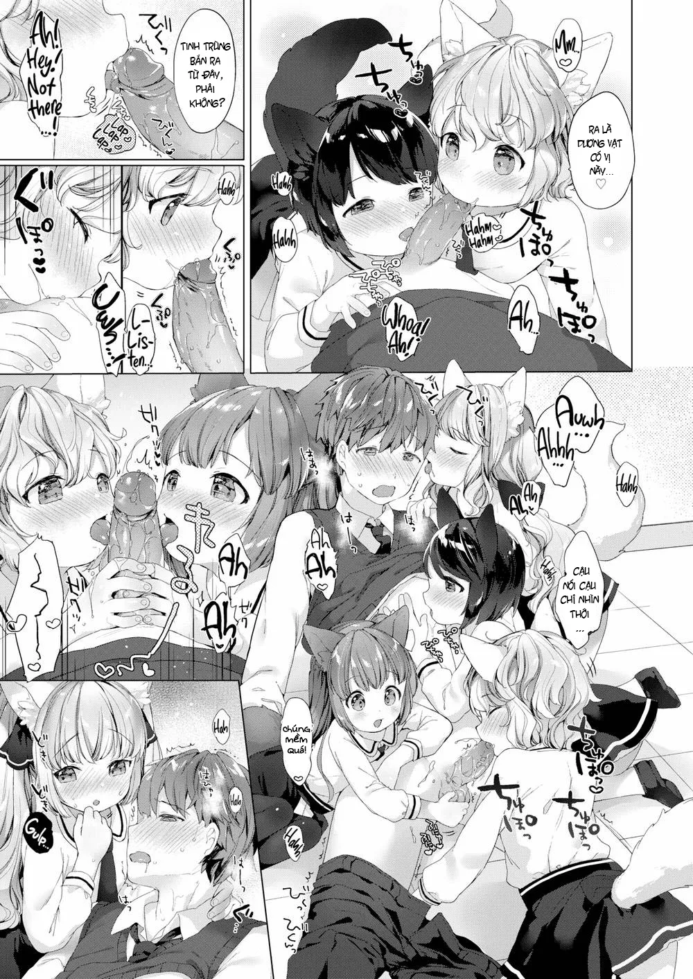 HentaiVN.net - Ảnh 12 - Lil’ Devil Academy Sex Ed Life (Trọn Bộ) - Chap 1