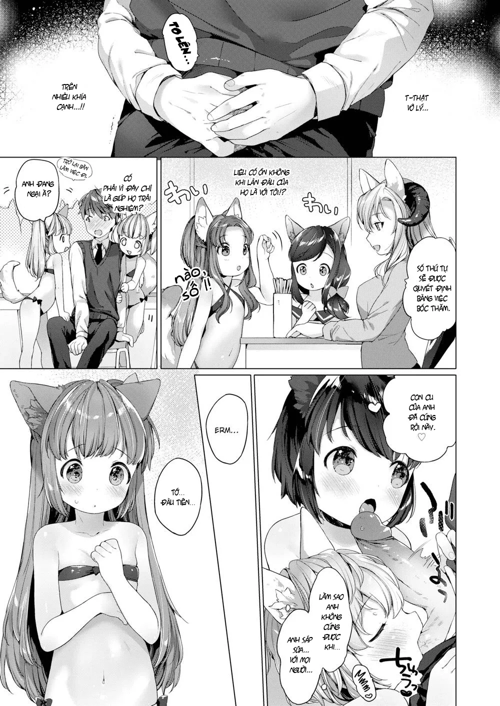 HentaiVN.net - Ảnh 6 - Lil’ Devil Academy Sex Ed Life (Trọn Bộ) - Chap 3
