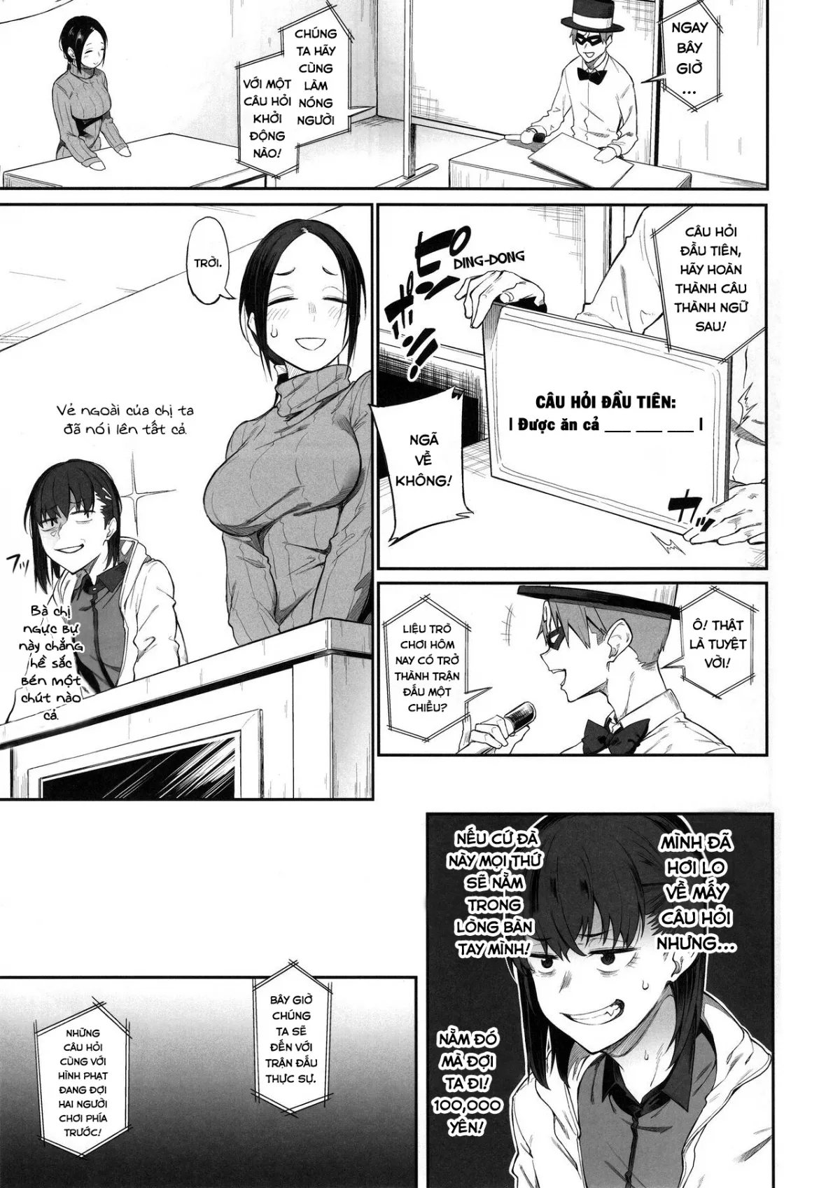 HentaiVN.net - Ảnh 9 - Ero to Tsukkomi! [Đấu trường câu đố về tình dục!] - Oneshot