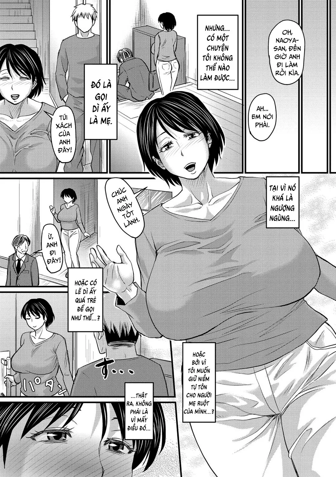 HentaiVN.net - Ảnh 4 - Làm sao tôi gọi cô ấy là mẹ được [There Is No Way I Can Call Her Mom; Gibo Towa Yobenai Zettai Ni] - Oneshot