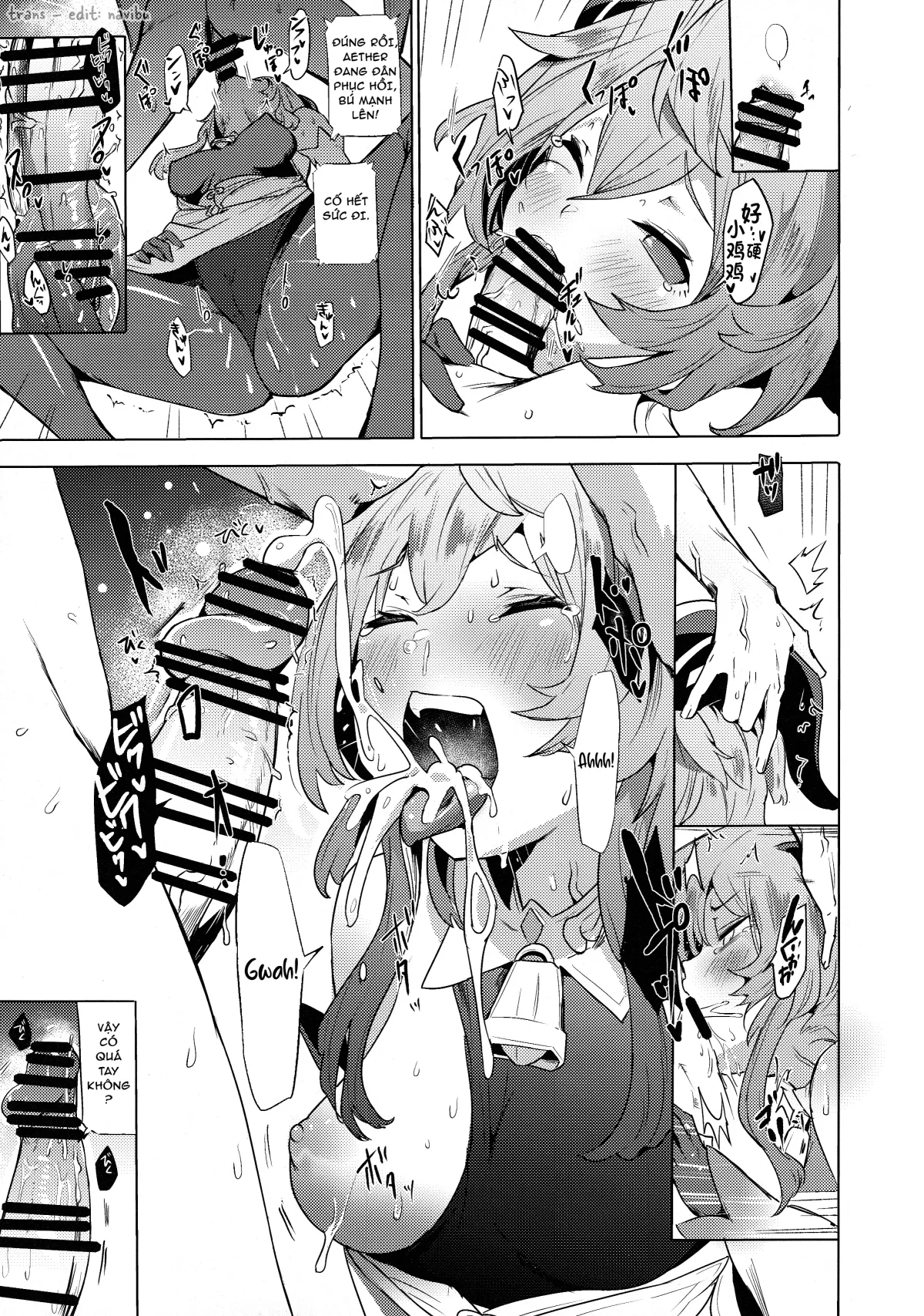 HentaiVN.net - Ảnh 12 - Công việc ngoài giờ của Dê Dừa [Ganyu Zangyouchuu] - Oneshot