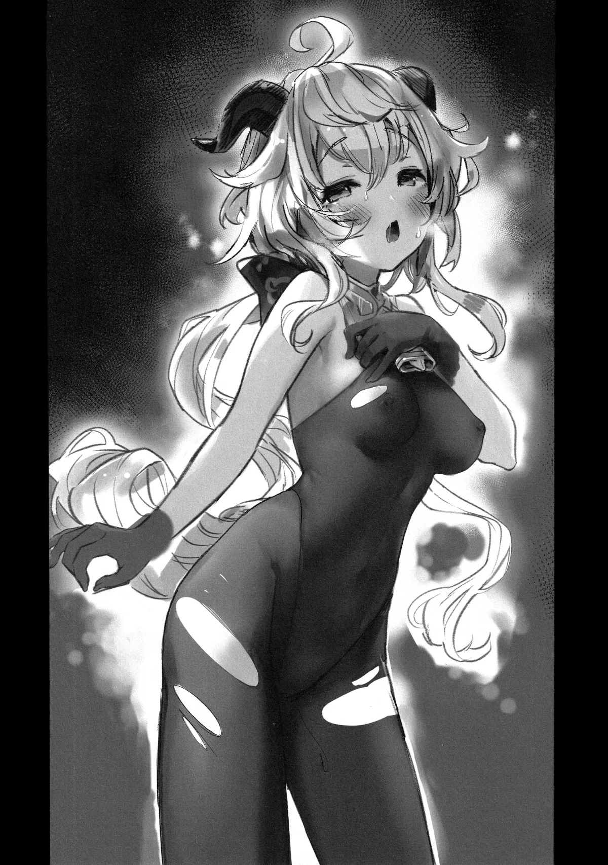 HentaiVN.net - Ảnh 4 - Công việc ngoài giờ của Dê Dừa [Ganyu Zangyouchuu] - Oneshot