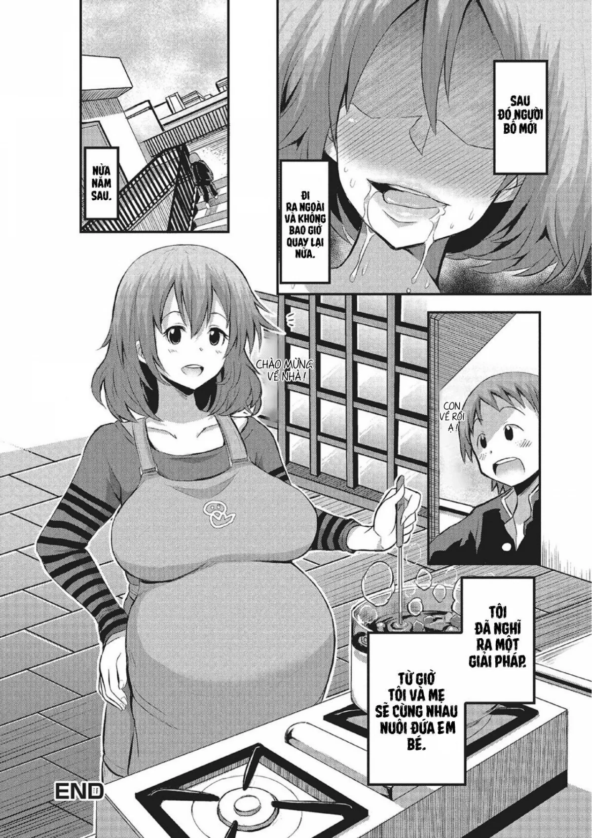 HentaiVN.net - Ảnh 16 - Công tắc bà mẹ [Mama Switch;Fujouri na Nyotai Kousoku] - Oneshot
