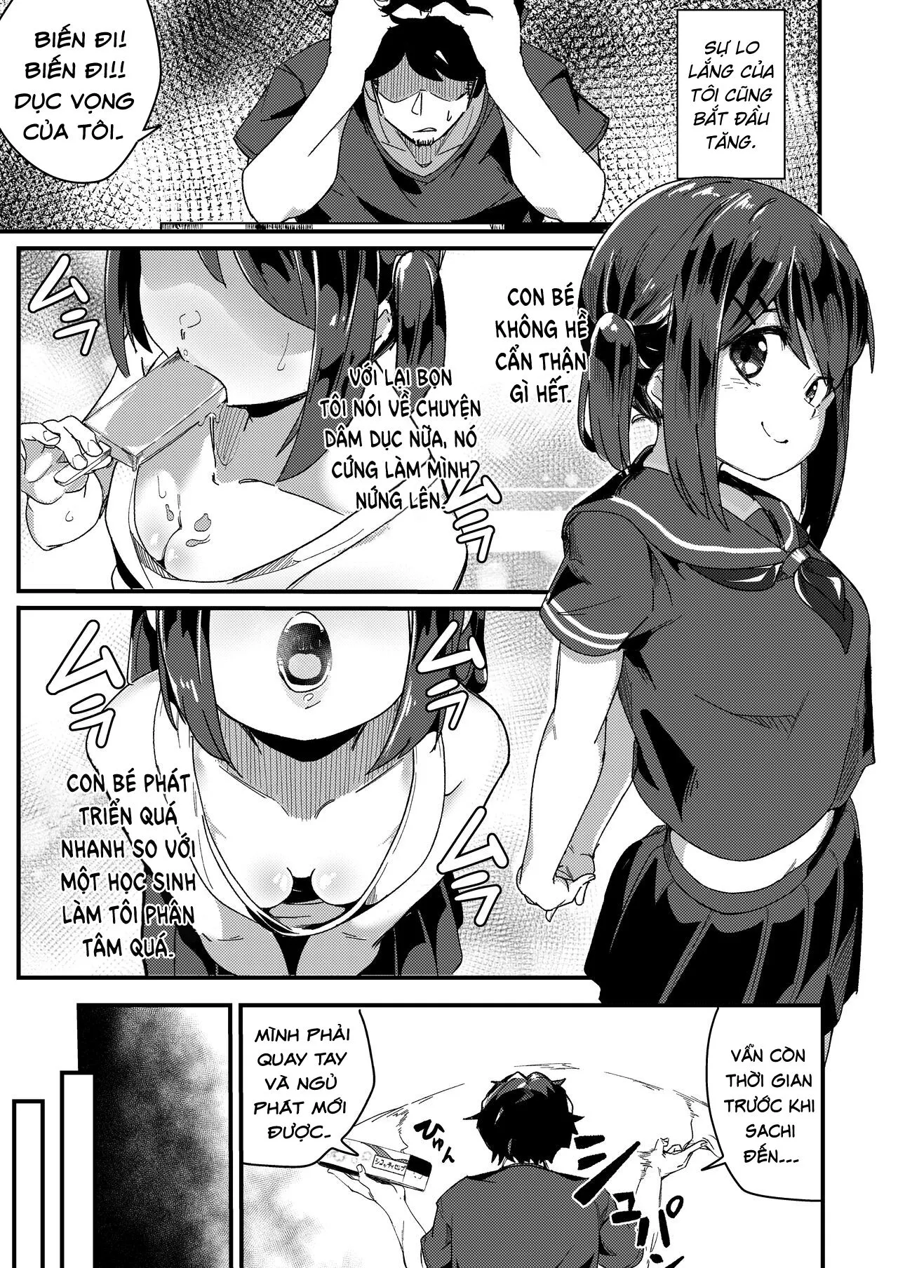 HentaiVN.net - Ảnh 6 - Sáng sớm thức dậy, tôi sếch với em loli tiểu học. [Asaokiru, Shougakusei to Yaru] - Oneshot