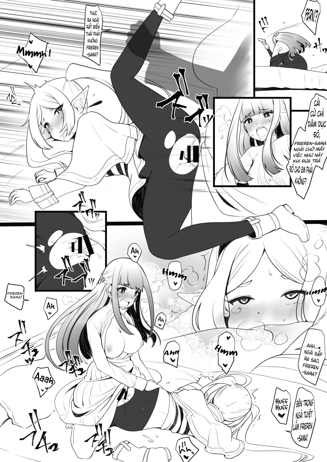 HentaiVN.net - Ảnh 4 - Fern Mọc Cu Sao Khi Uống Trà Của Frieren [Turning Into A Futanari After Drinking A Strange Tea ; Hen na Ocha Nonde Futanari ni Natta Fern x Frieren ; 変なお茶飲んでふたなりになったフェルン×フリーレン] - Oneshot