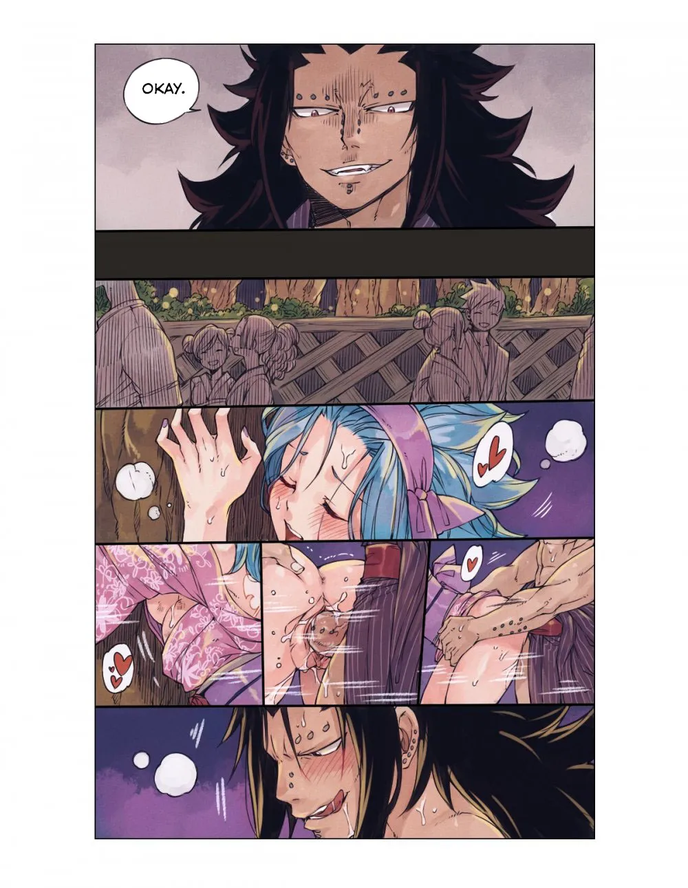 HentaiVN.net - Ảnh 7 - Gajeel x Levy - Chap 1 - Levi và Gajeel lén lút địt nhau
