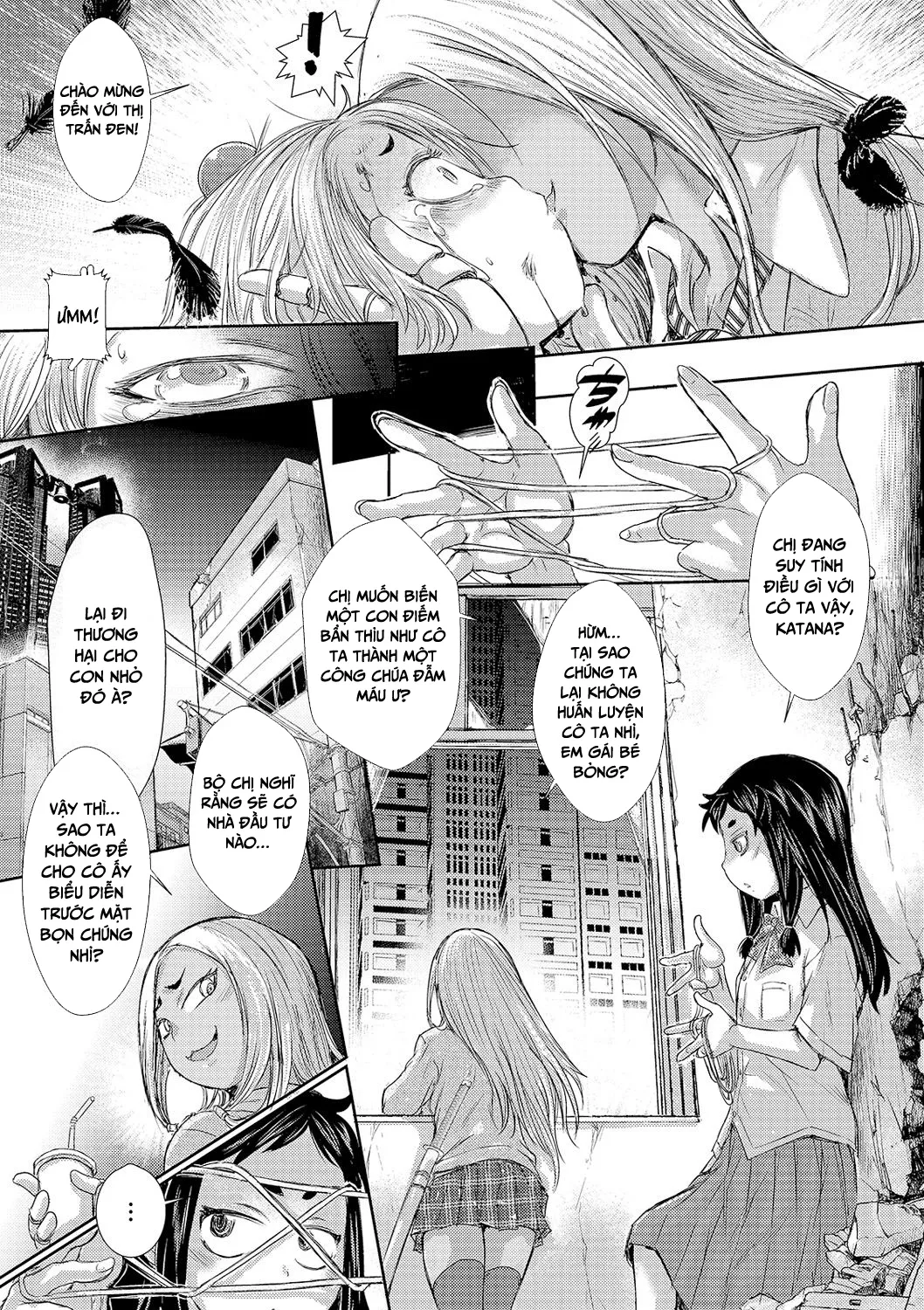 HentaiVN.net - Ảnh 4 - Thị trấn đen [Cruel Black Street] - Chap 2