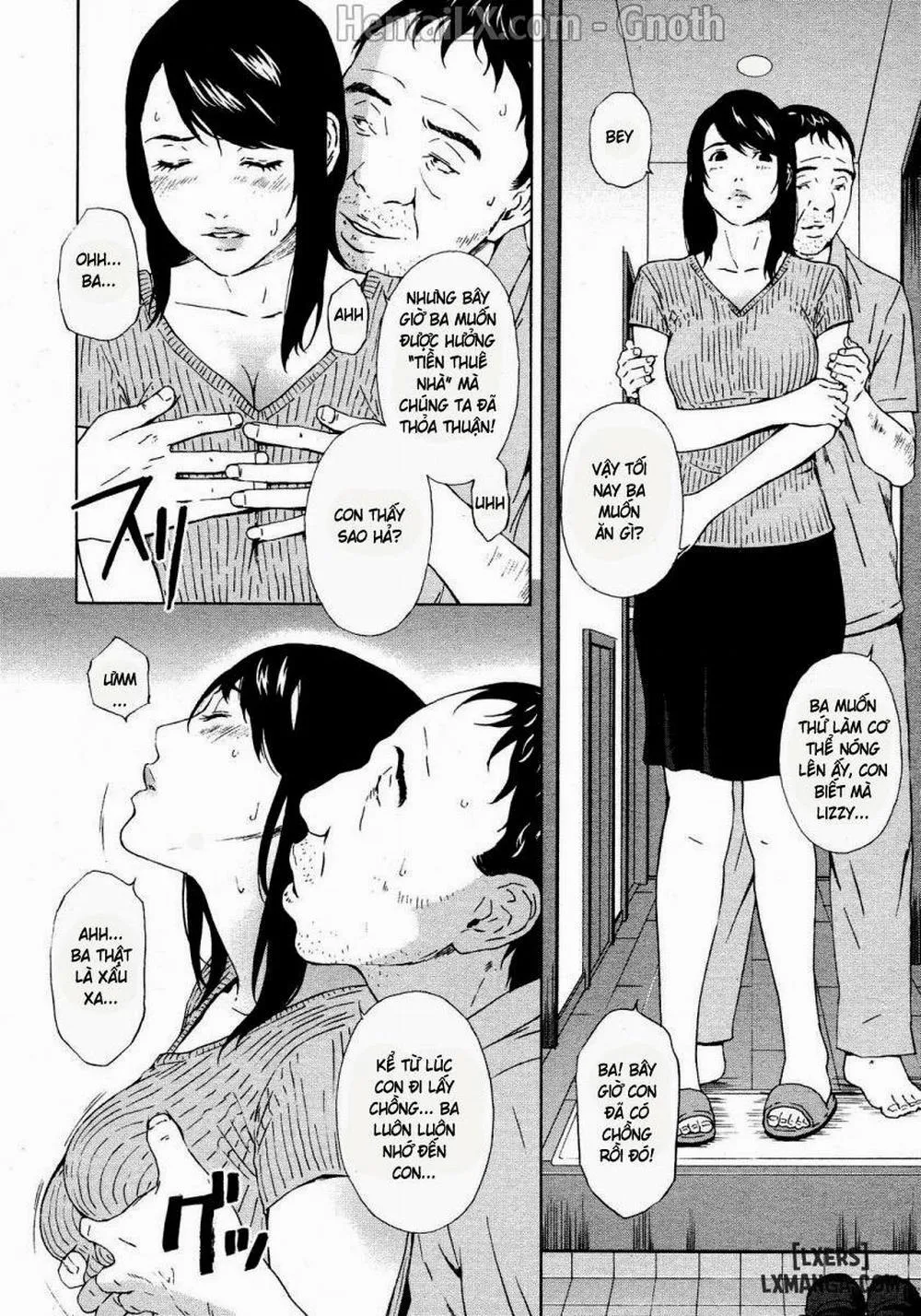 HentaiVN.net - Ảnh 4 - Bố Chồng Nàng Dâu! [Re Daddy] - Oneshot